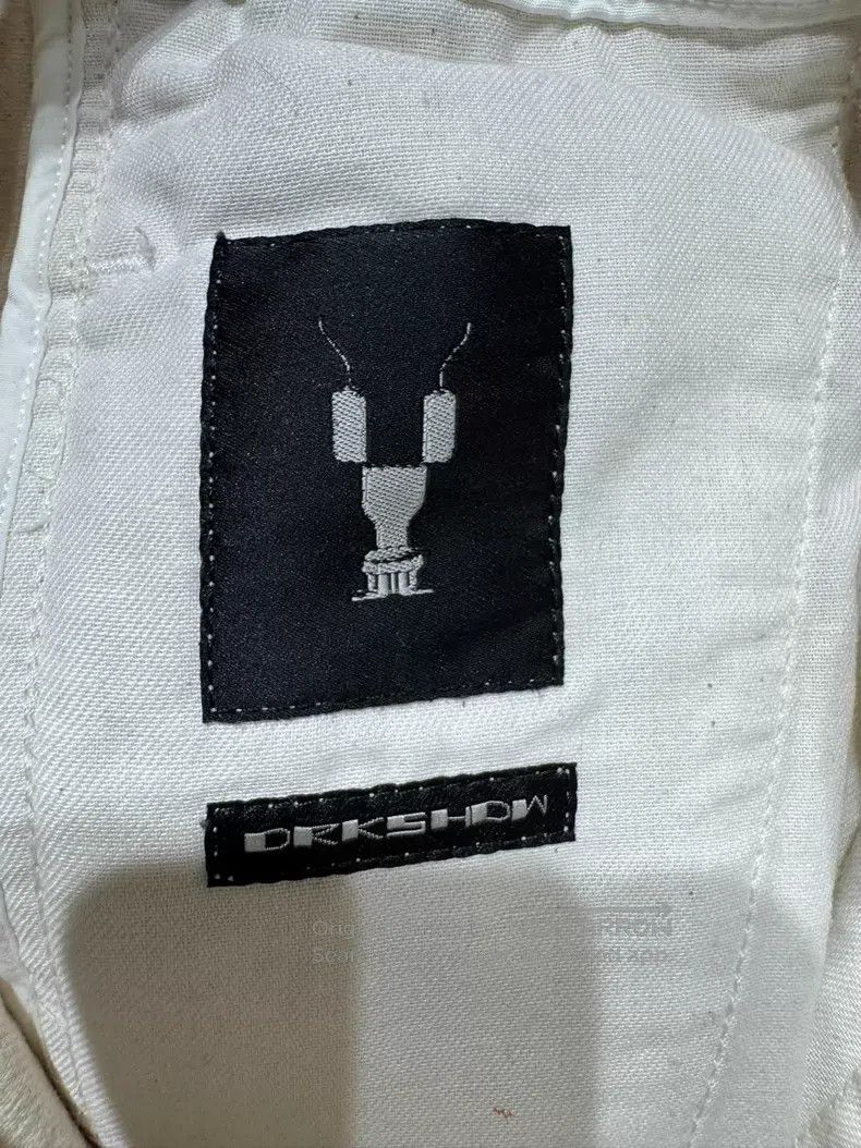 Rick Owens Rick Owens size s 19ss White Cotton Asymmetric Patch Silk S Size US 28 / EU 44 - 9 Thumbnail