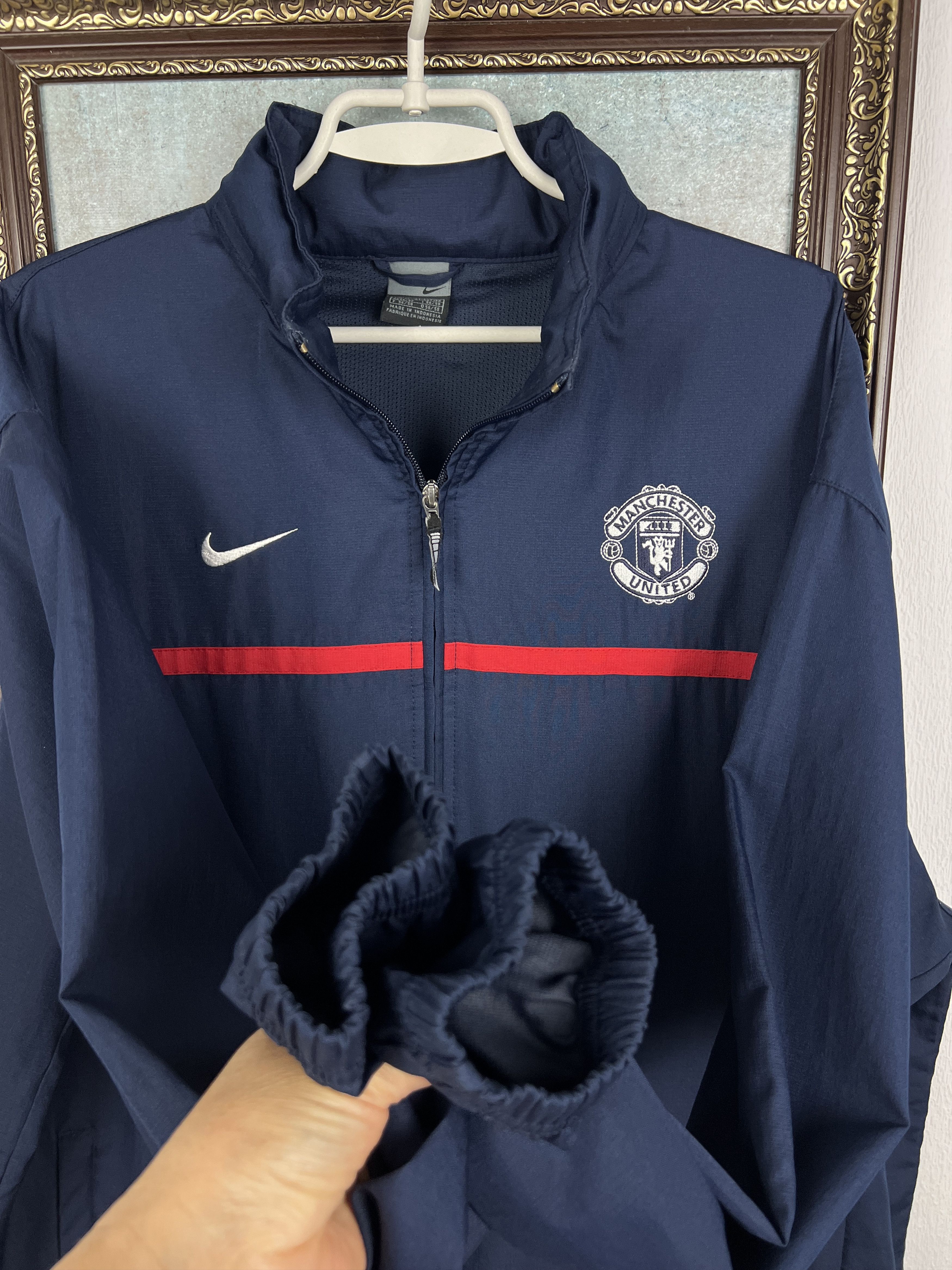 Nike Manchester United Football Jacket Soccer Track Top Hooded Size US XL / EU 56 / 4 - 6 Thumbnail