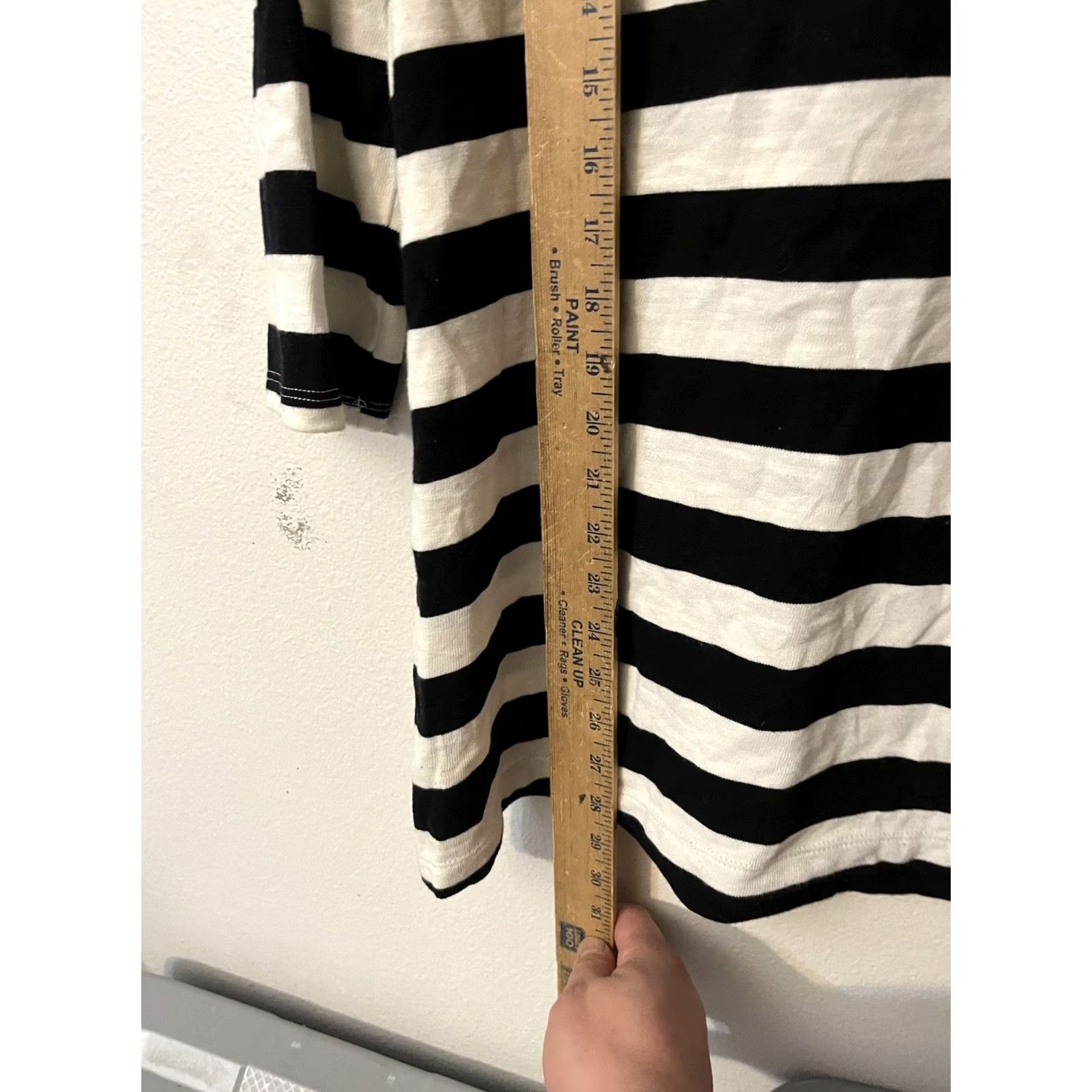 Croft & Barrow Croft & Barrow Women's Black White Gray Striped Long Sleeve Round Neck Top XL Size XL / US 12-14 / IT 48-50 - 4 Thumbnail