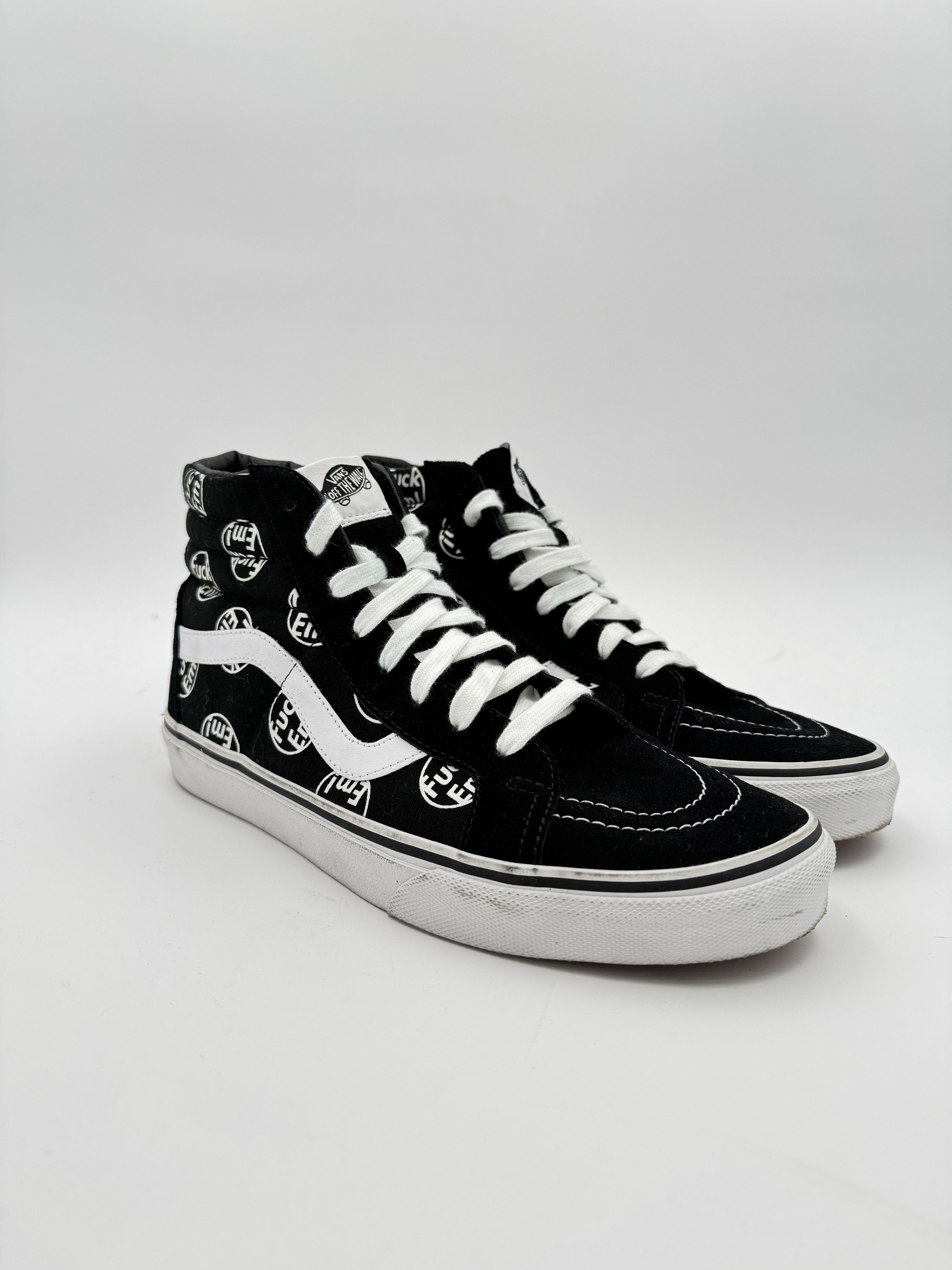Supreme × Vans Supreme x Vans "Fuck 'em!" Sk8 Hi Black Size US 10 / EU 43 - 1 Thumbnail