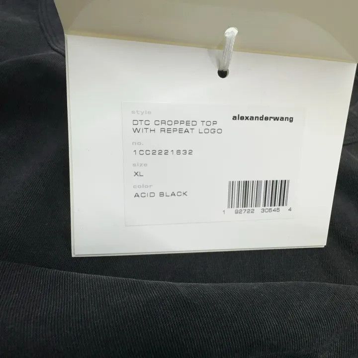 Alexander Wang Alexander Wang SS22 Cropped Graphic T-Shirt - Size XL / US 12-14 / IT 48-50 - 5 Thumbnail