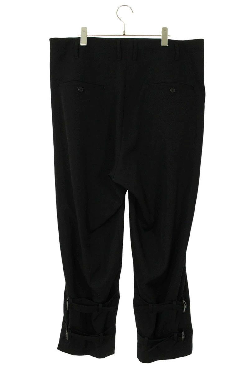 Yohji Yamamoto POUR HOMME HO-P55-100 Wrinkled gabardine belted long pants Size US 35 - 2 Thumbnail