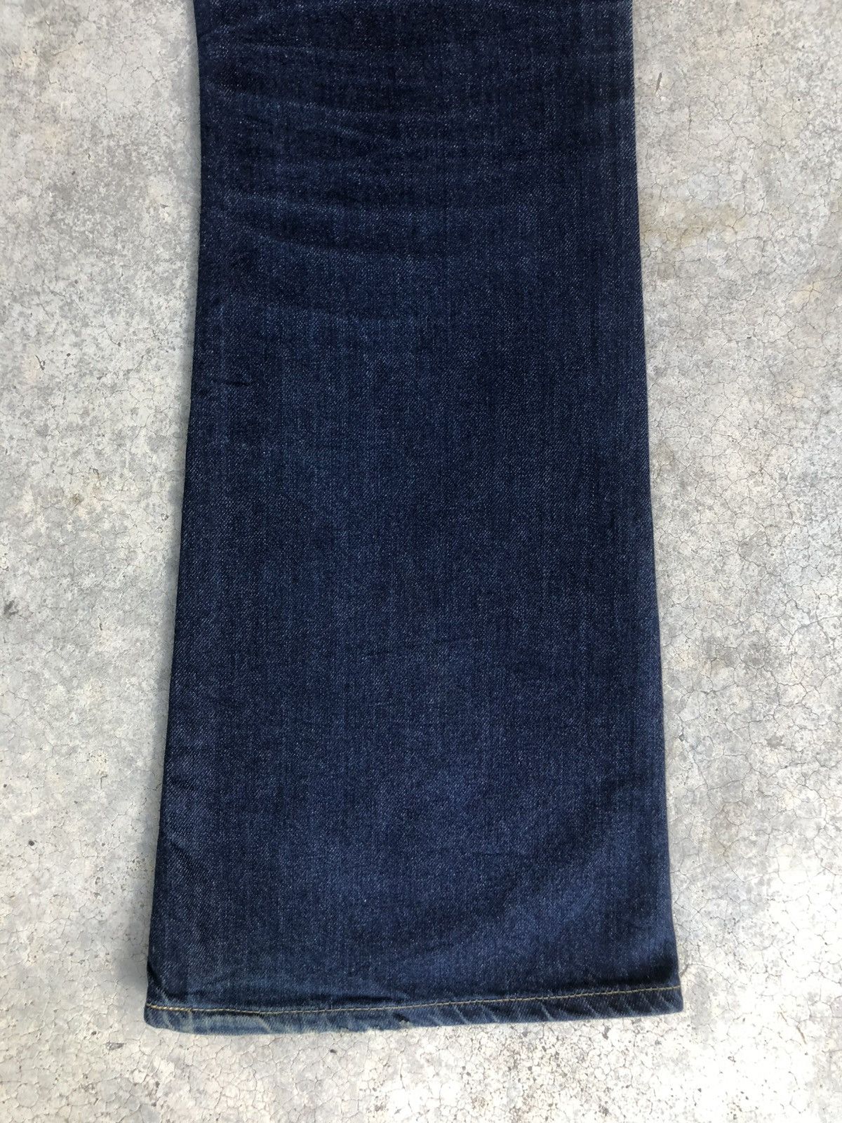 If Six Was Nine Japanese Lee Flared Jeans Distressed Denim Size US 32 / EU 48 - 12 Thumbnail