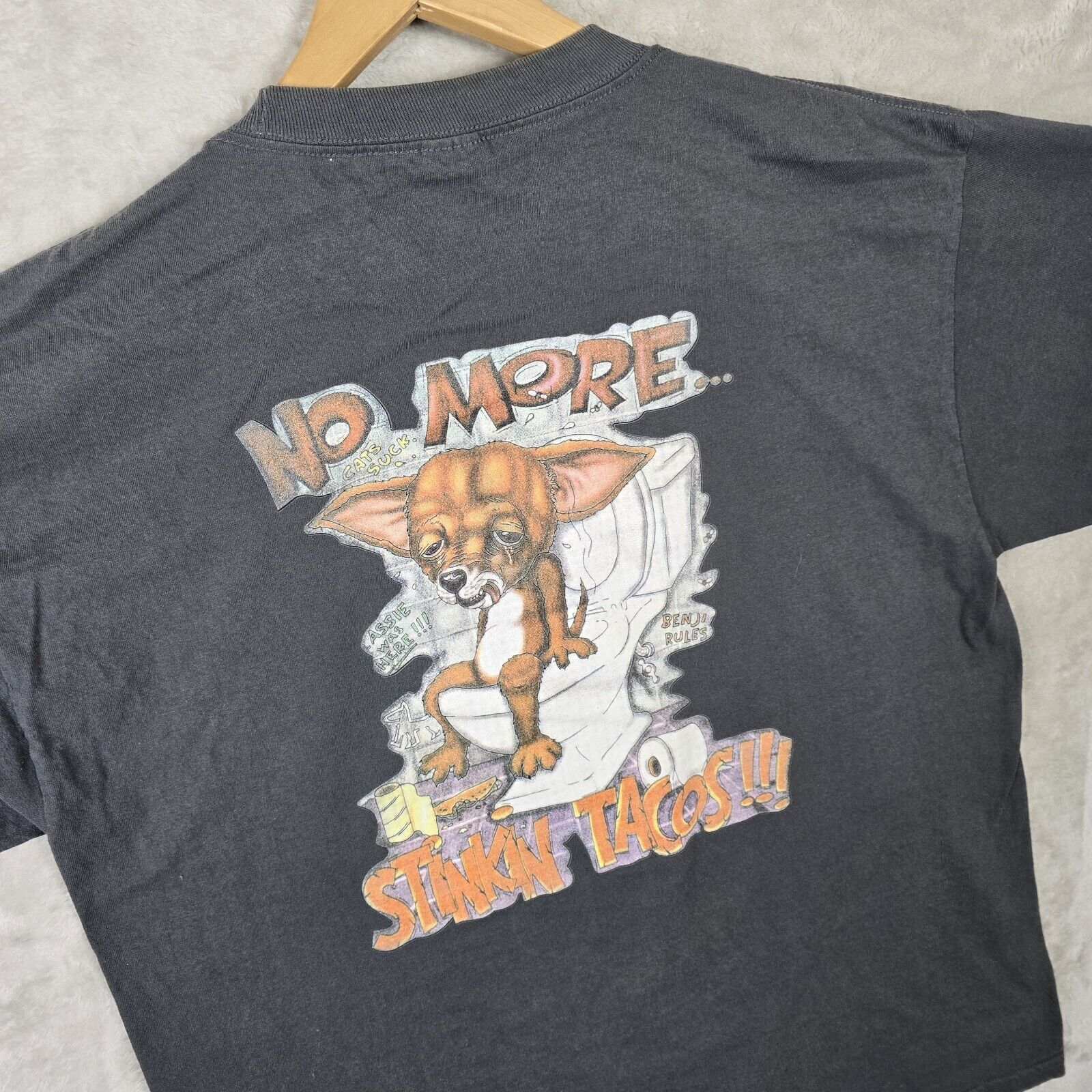 Alstyle Vtg No More Stinkin Tacos Shirt Taco Bell Dog Chihuahua XL Size US XL / EU 56 / 4 - 4 Thumbnail