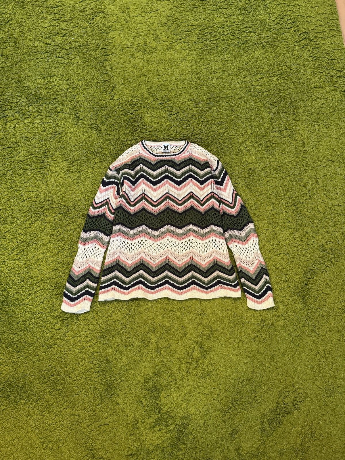 Missoni Missoni coloured zig zag pattern mohair wool blend sweater Size XS / US 0-2 / IT 36-38 - 1 Thumbnail