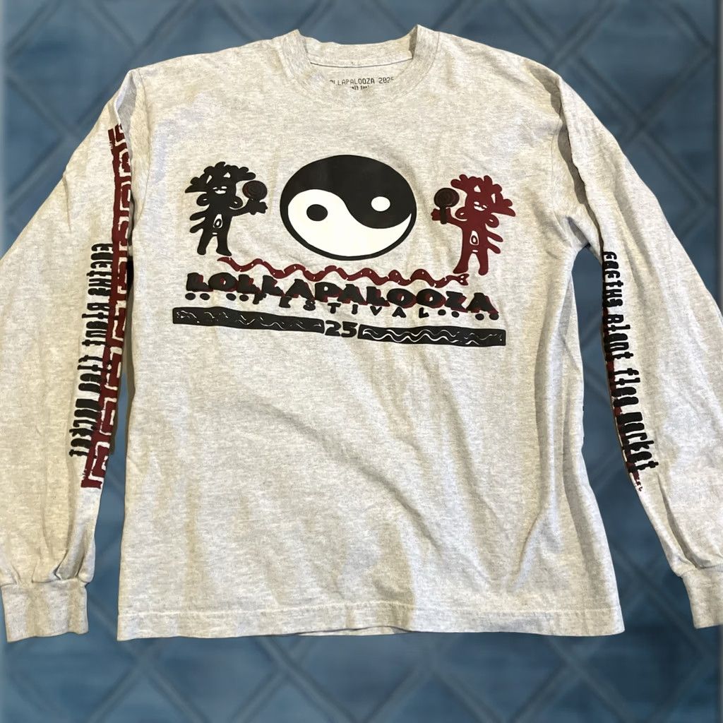 Cactus Plant Flea Market Lollapalooza Gray Cactus Plant Flea Market Long Sleeve Shirt Large Size US L / EU 52-54 / 3 - 1 Thumbnail