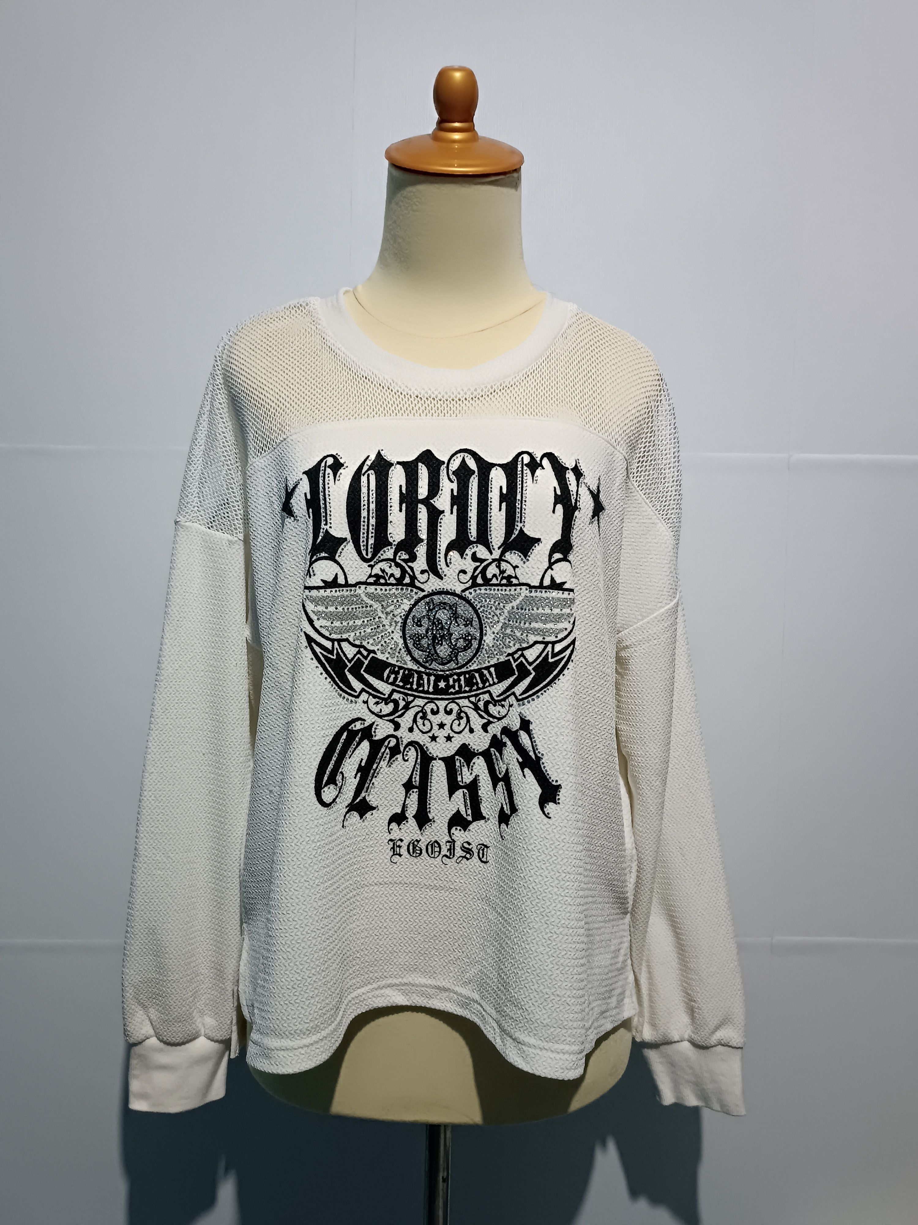 Japanese Brand × Vintage Egoist Vintage Baggy Top Y2K Long Sleeve Loose T-shirt Size ONE SIZE - 1 Thumbnail