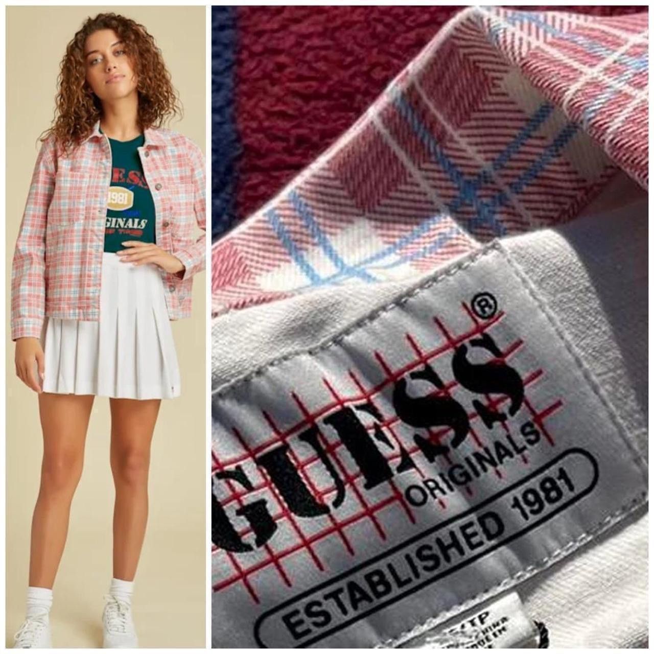 Guess GUESS Originals Plaid Denim Jacket NWT Womens XS Size XS / US 0-2 / IT 36-38 - 4 Thumbnail