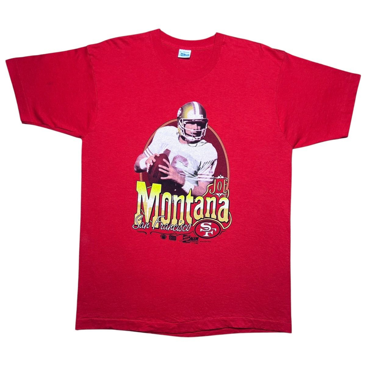 Salem Sportswear 90’ NFL San Francisco 49ers Joe Montana Salem Sportswear Tee Size US XL / EU 56 / 4 - 1 Thumbnail