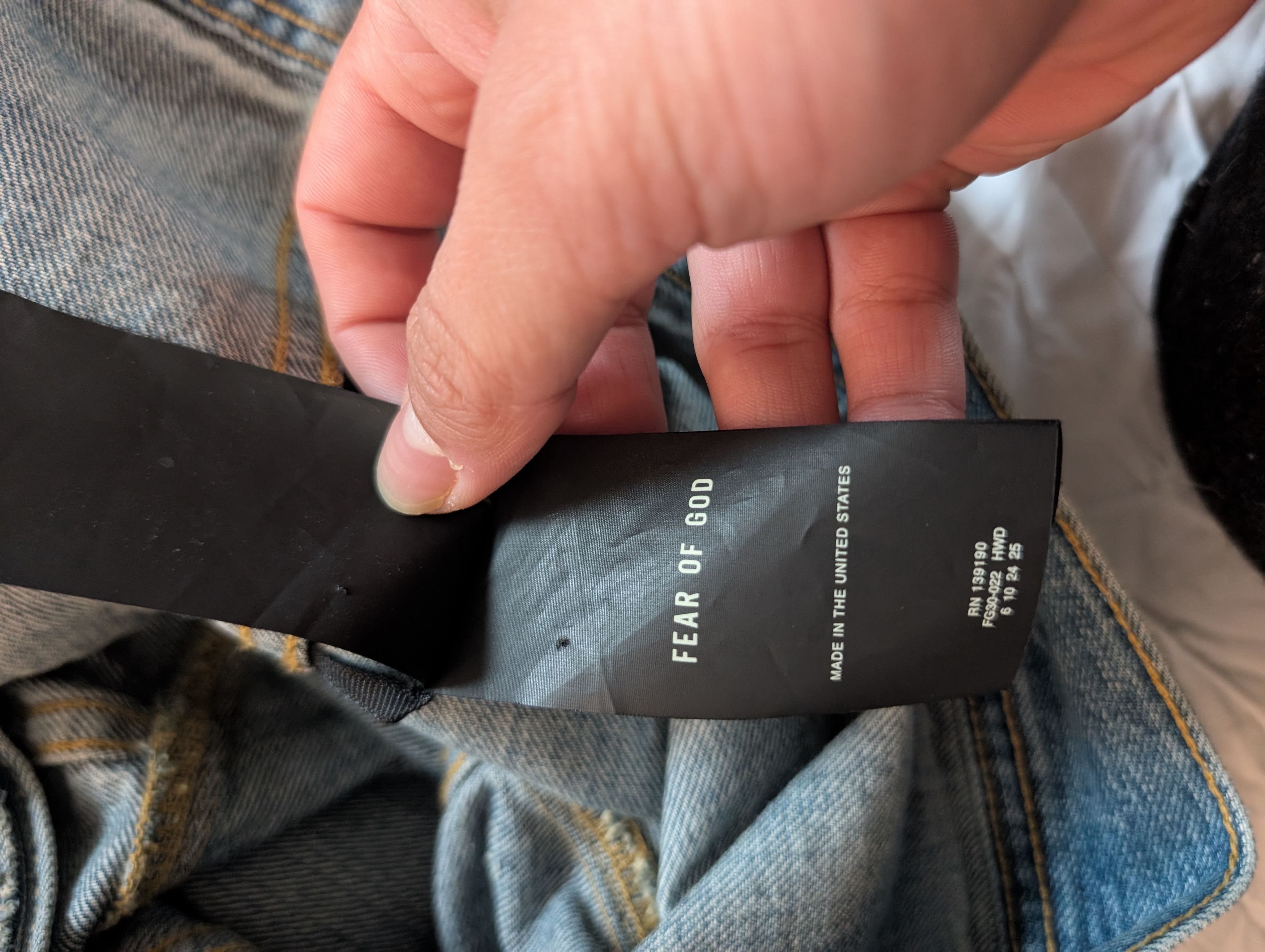 Fear of God Fear of God 7th collection denim trucker jacket Size US M / EU 48-50 / 2 - 5 Thumbnail