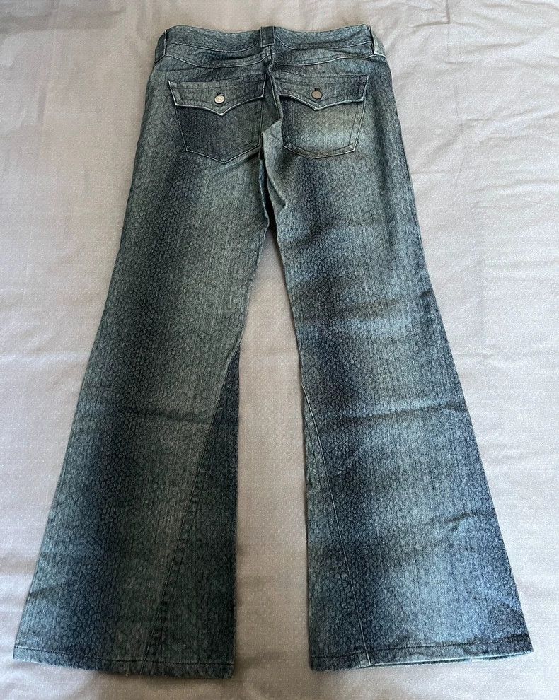 Yohji Yamamoto Vintage Tornado Mart Denim Pants with Snake Print-2506 Size 28" / US 6 / IT 42 - 6 Thumbnail
