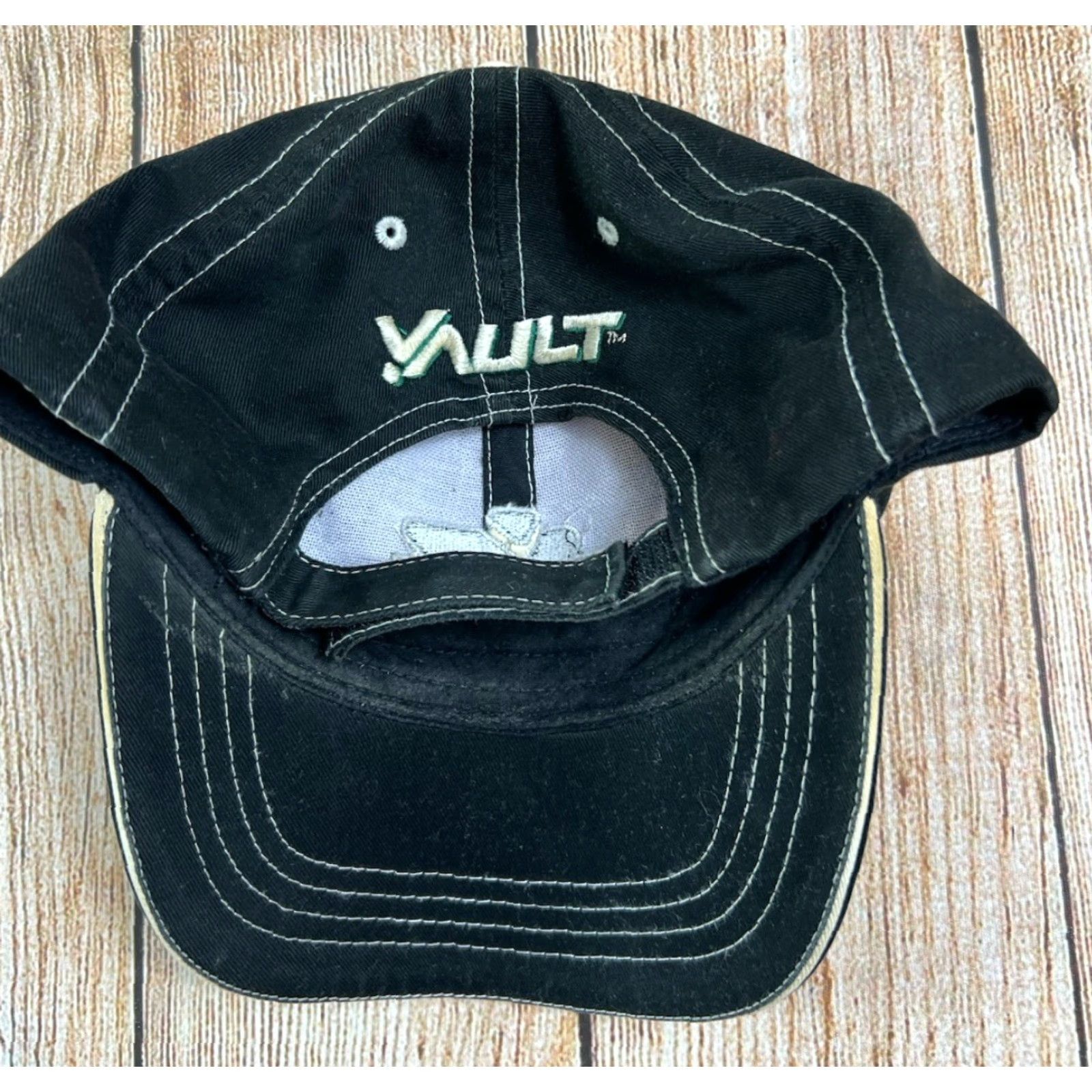 Vintage VINTAGE Vault Hat Baseball Cap One Size Adjustable Black Men Vault Vintage Energy Drink Hat Adjustable Strap One Size Size ONE SIZE - 3 Thumbnail