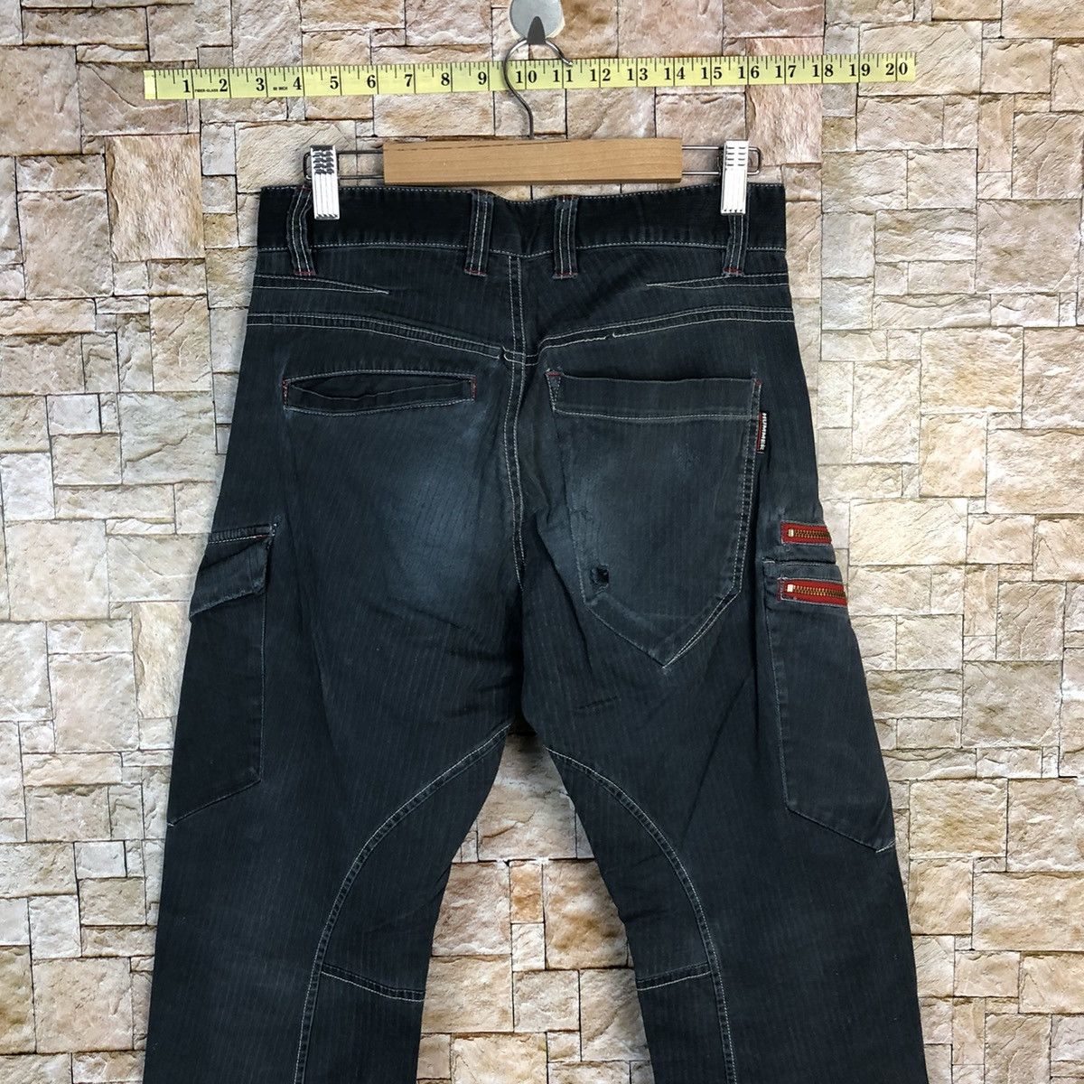Japanese Brand Hummer Blue Cargo utility tactical Multipocket Pants #A723 Size US 28 / EU 44 - 17 Thumbnail