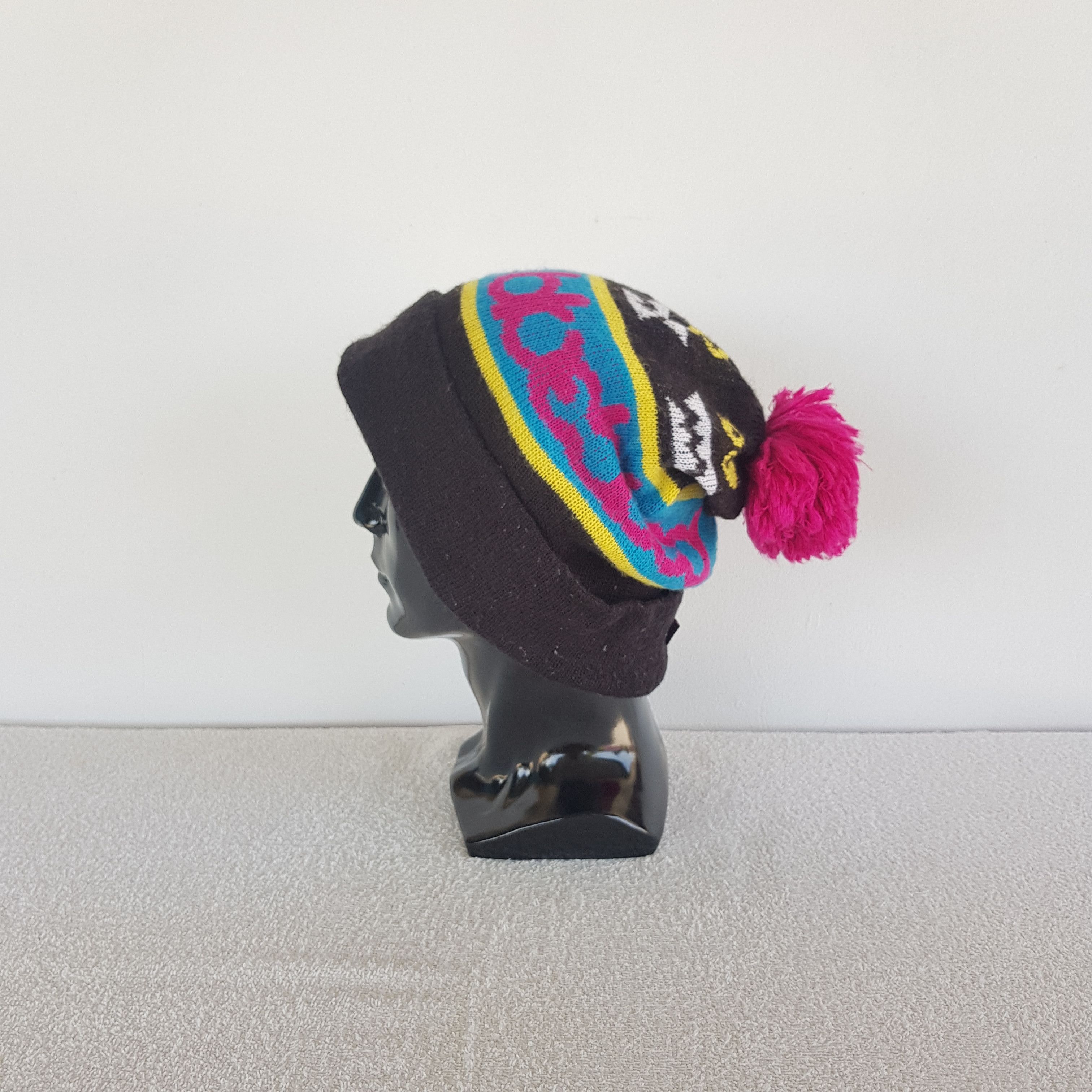 Hysteric Glamour Vintage Blue Baby Beanie Pom Pom Snow Caps Hats Size ONE SIZE - 5 Thumbnail
