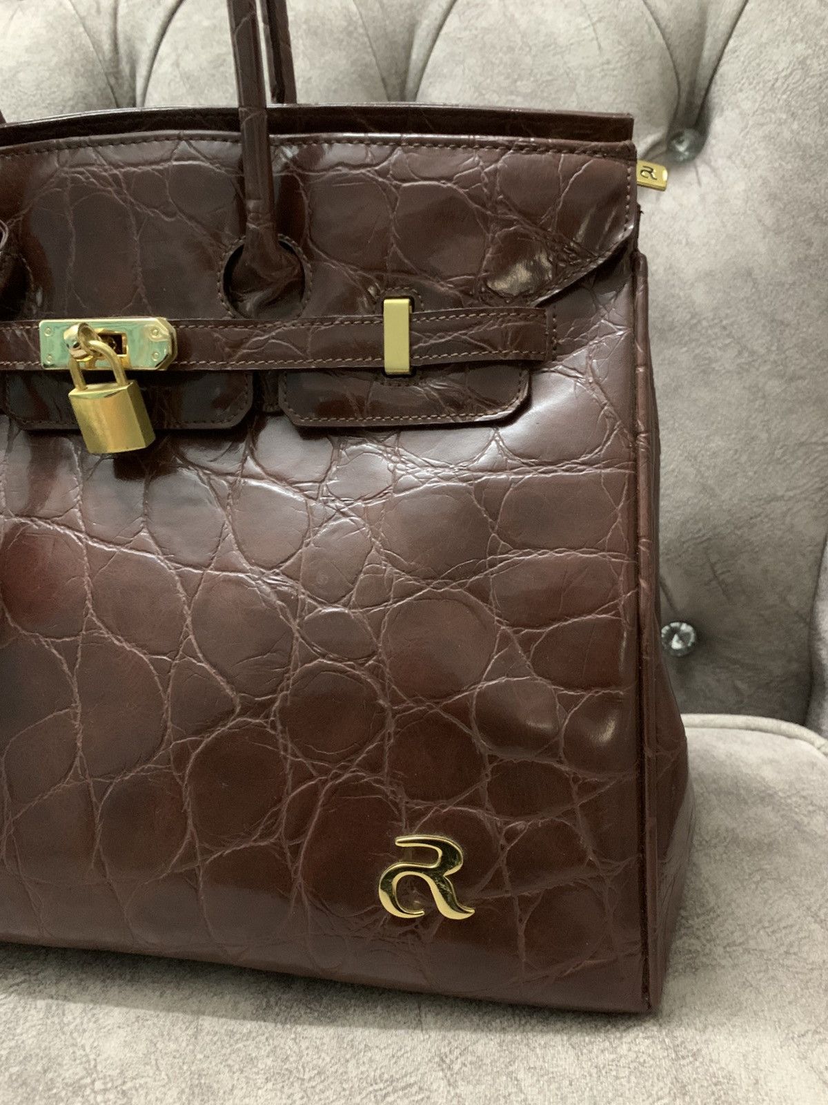 Handmade Birkin Bag Japanese Brand Faux Leather Size ONE SIZE - 4 Thumbnail