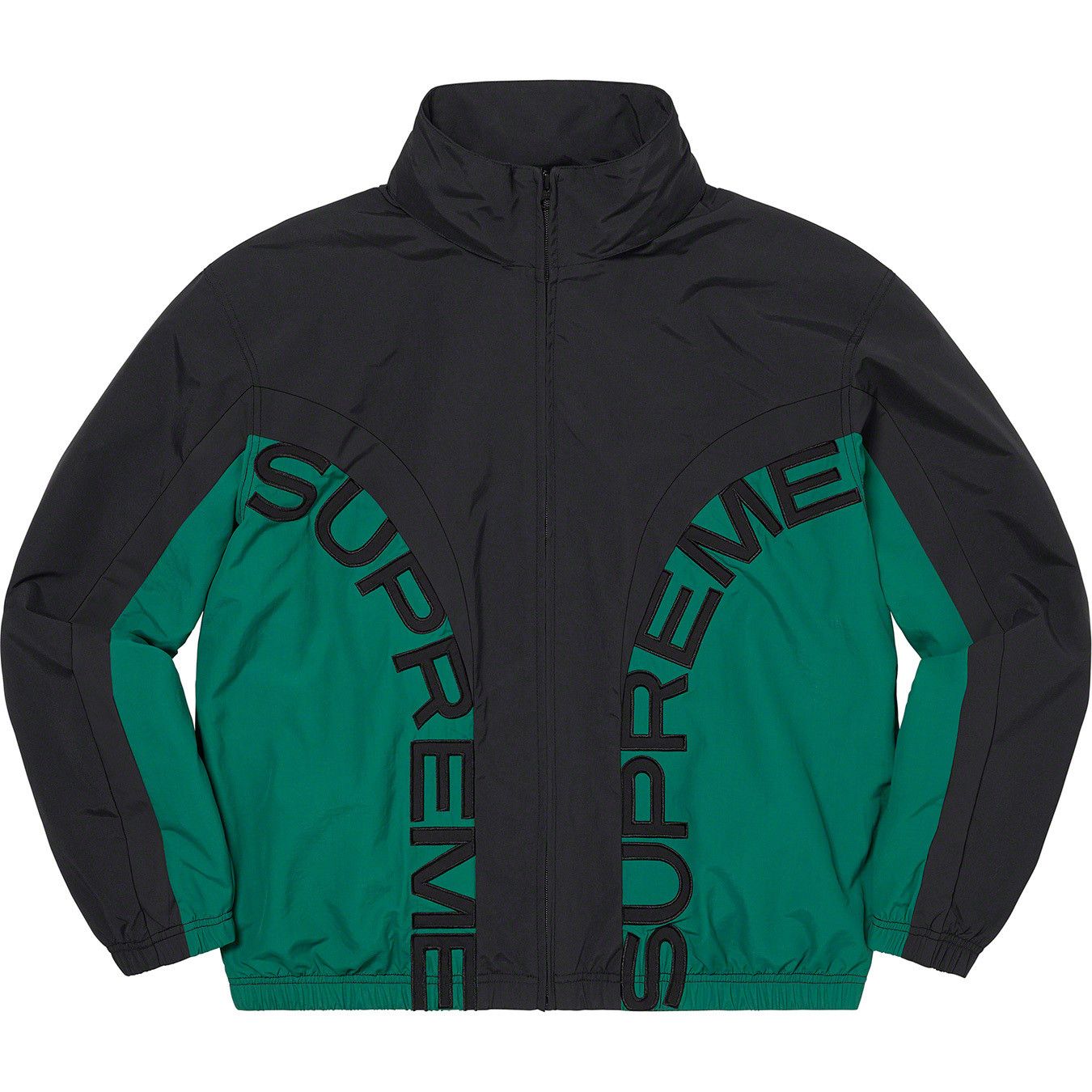 image of Supreme Curve Track Jacket Black Xlarge Ss 22, Men's