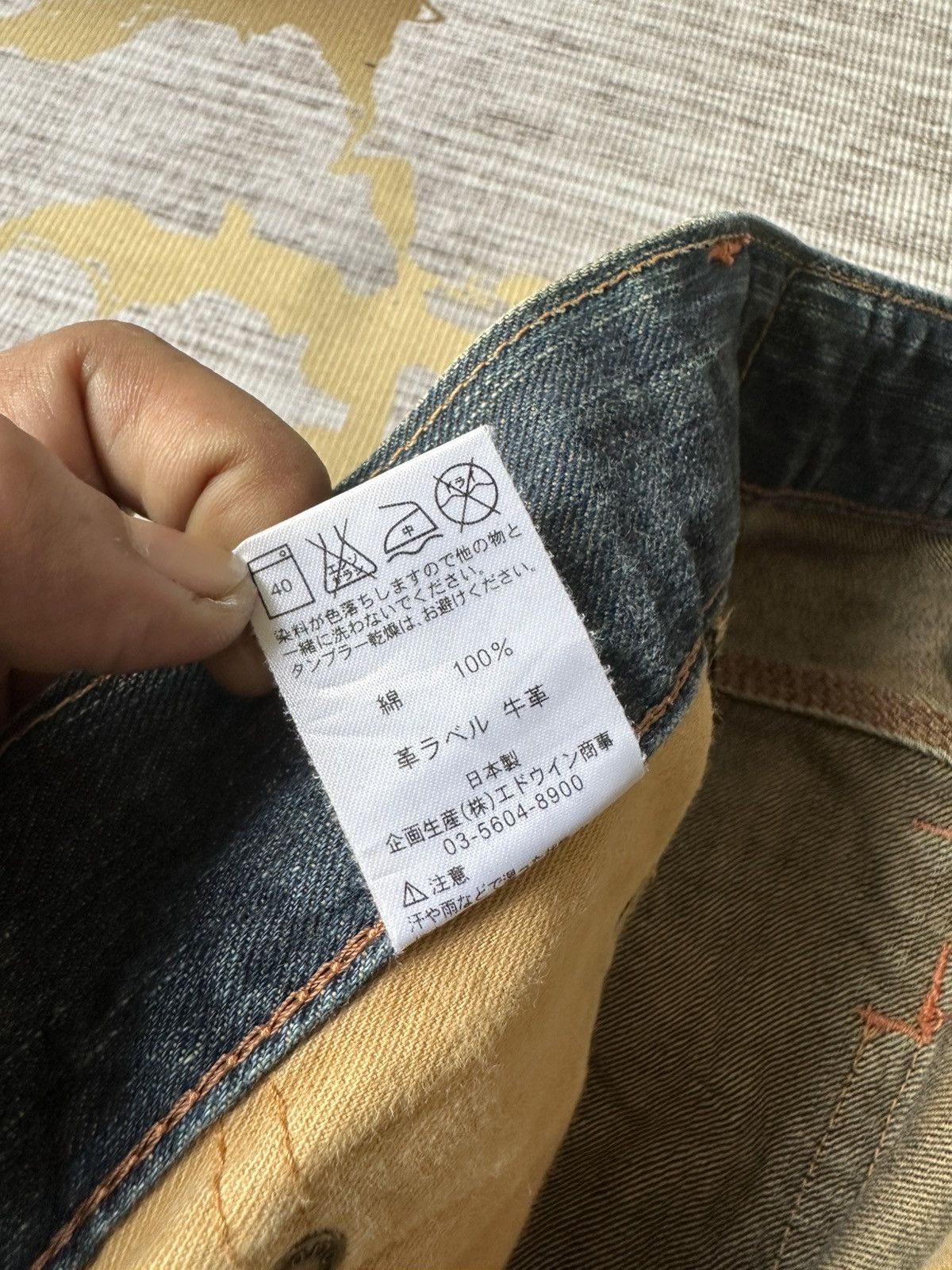 Japanese Brand Edwin XV Rusty Claw Marks Distressed Denim Size US 28 / EU 44 - 20 Thumbnail