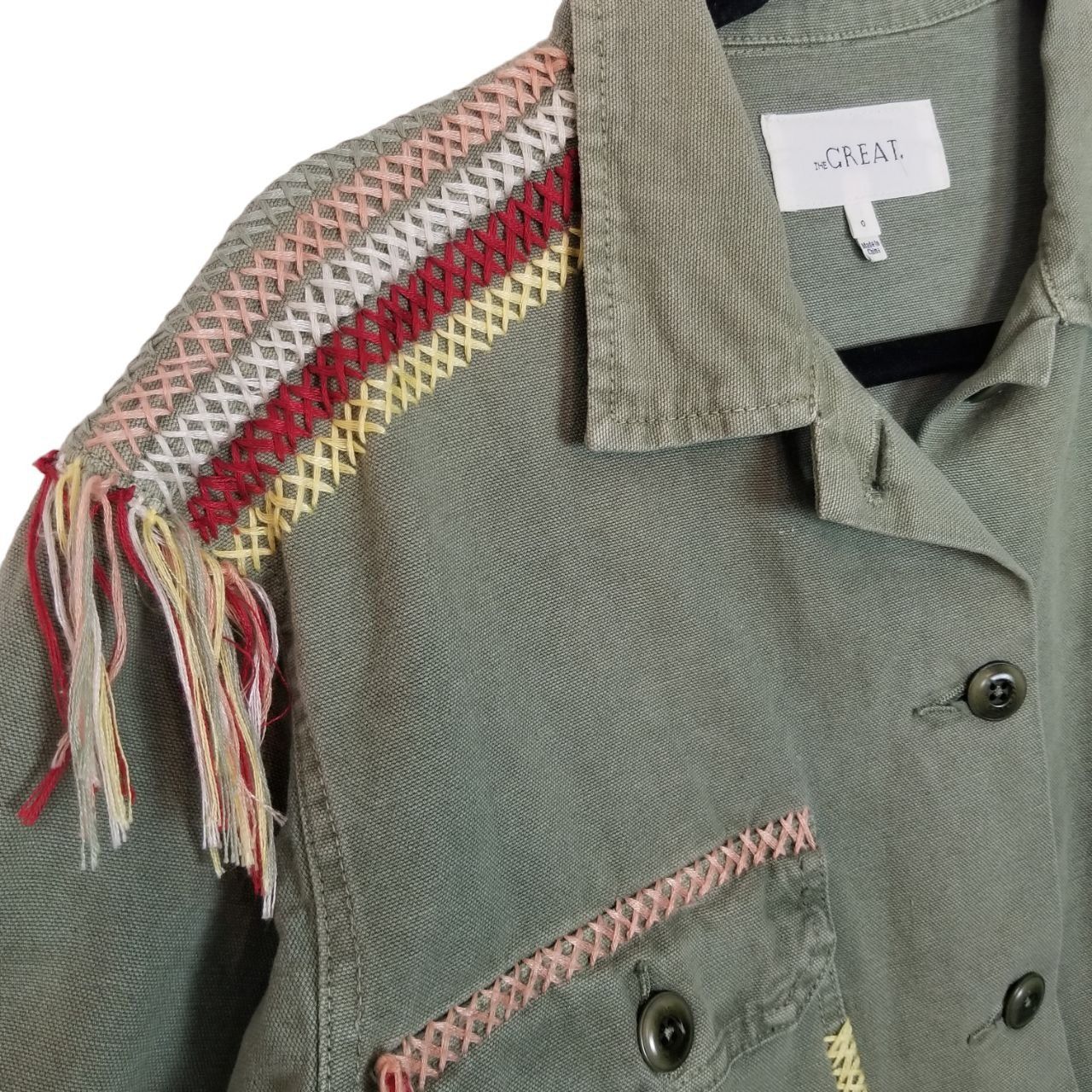 THE GREAT The Great 0 Long Sleeves Button Front The Sergeant Jacket Size XS / US 0-2 / IT 36-38 - 5 Thumbnail