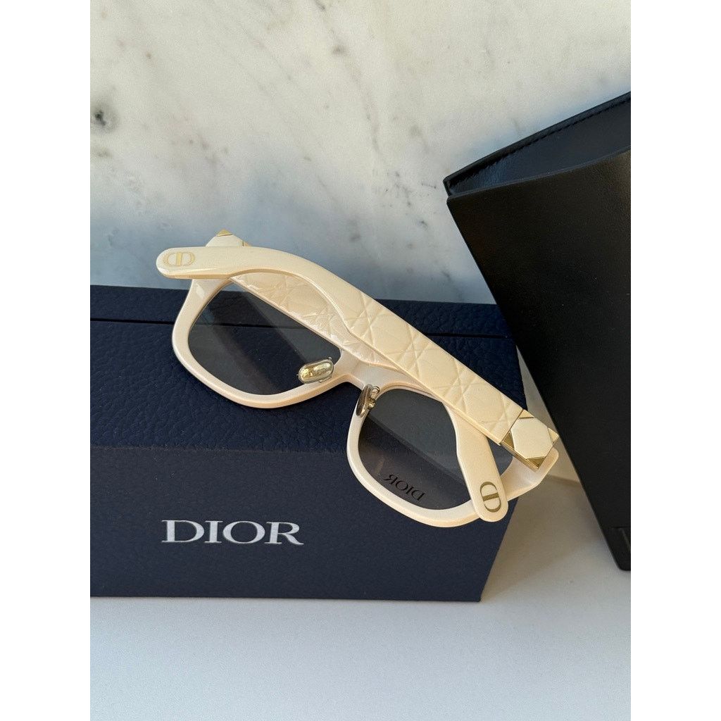 Dior NEW Dior Lady 95.22O S1F Eyeglasses Frames in Ivory White Size ONE SIZE - 10 Thumbnail