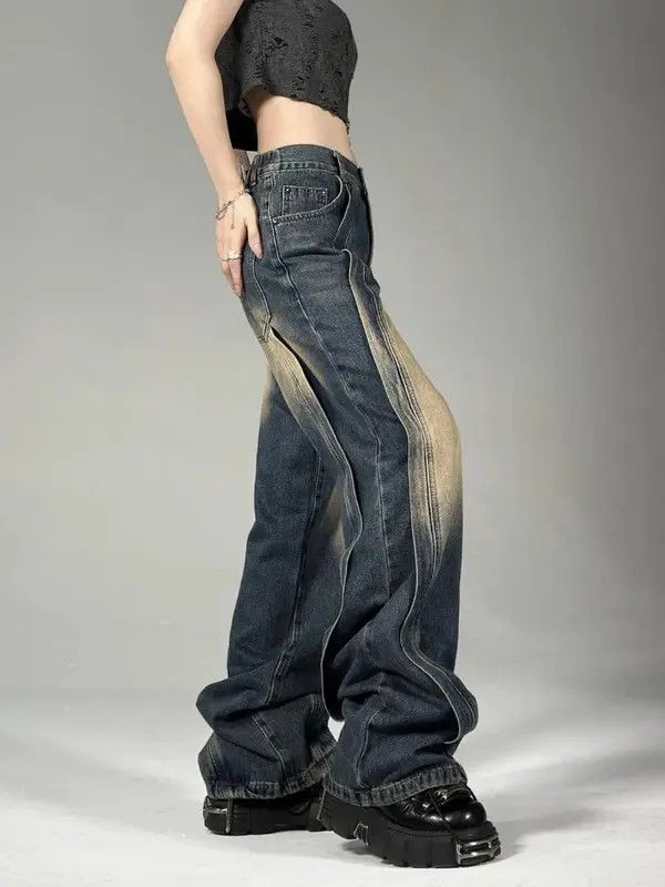 Jean Washed Retro Jeans Size 32" / US 10 / IT 46 - 4 Thumbnail