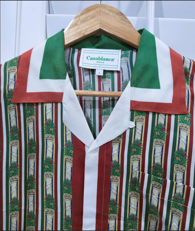 Casablanca Godfather Cuban Collar Long-Sleeve Silk Shirt Size US S / EU 44-46 / 1 - 7 Thumbnail