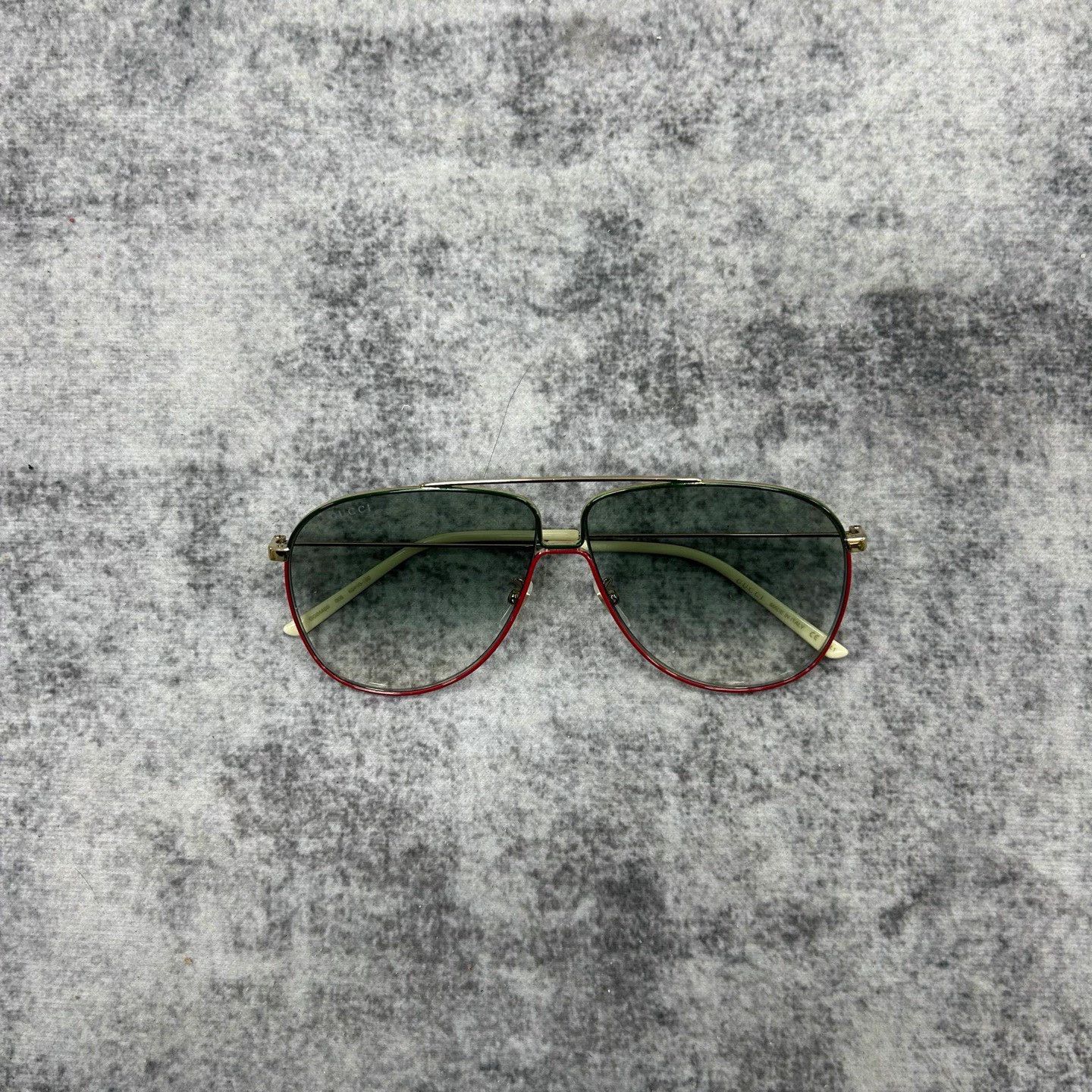 Gucci GUCCI Pilot Sunglasses Oval Temple Logo New Size ONE SIZE - 2 Thumbnail