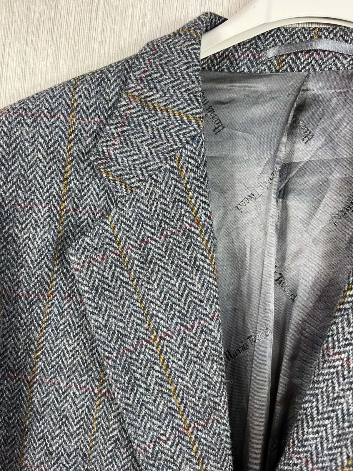 Harris Tweed × Vintage Vintage Harris Tweed wool herringbone coat jacket pattern Size US XL / EU 56 / 4 - 8 Thumbnail