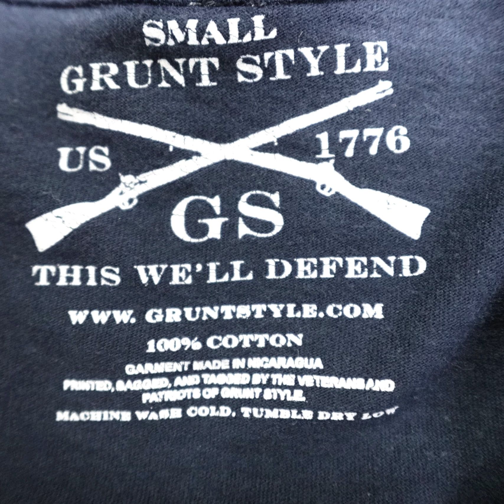 Vintage Grunt Style Shirt Small Blue Strength Out of the Box S Men's Short Sleeve T-Shirt Size US S / EU 44-46 / 1 - 3 Thumbnail