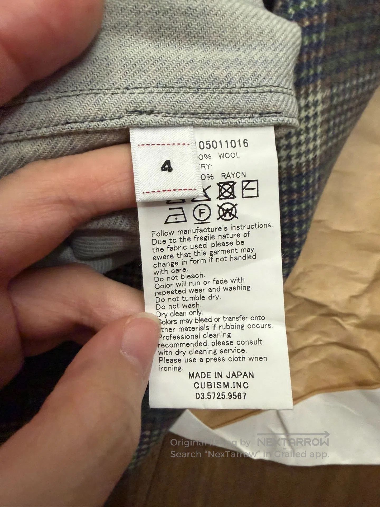 Visvim visvim FOUR CORNERS CHECK Wool L/S Shirt. Size US XL / EU 56 / 4 - 3 Thumbnail