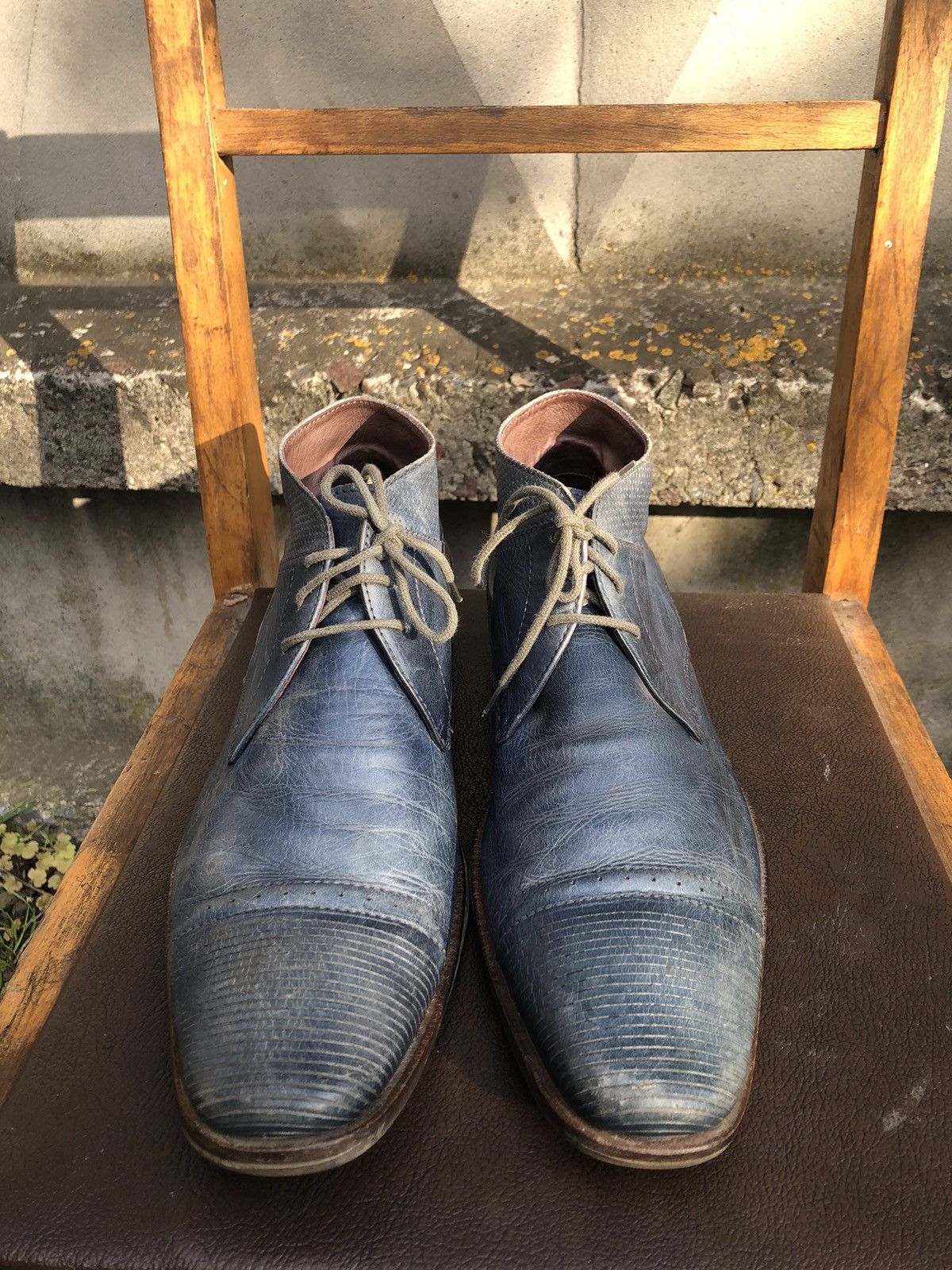 If Six Was Nine × Vintage Italian Vintage Junya Watanabe style Leather Biker shoes Size US 11 / EU 44 - 5 Thumbnail