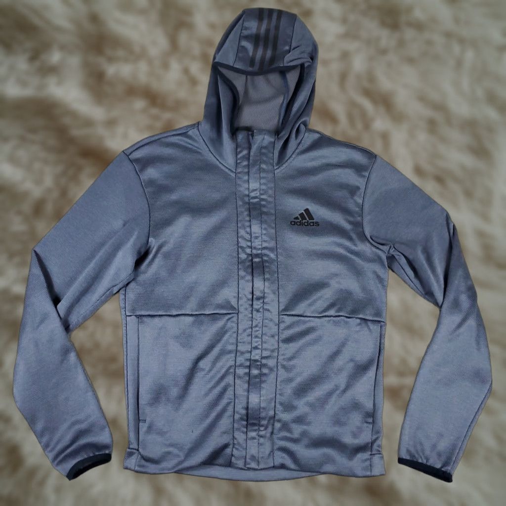 Adidas Adidas Hoodie Mens Small Blue Full Zip Up Sweatshirt Regular Fit Logo Size US S / EU 44-46 / 1 - 1 Thumbnail
