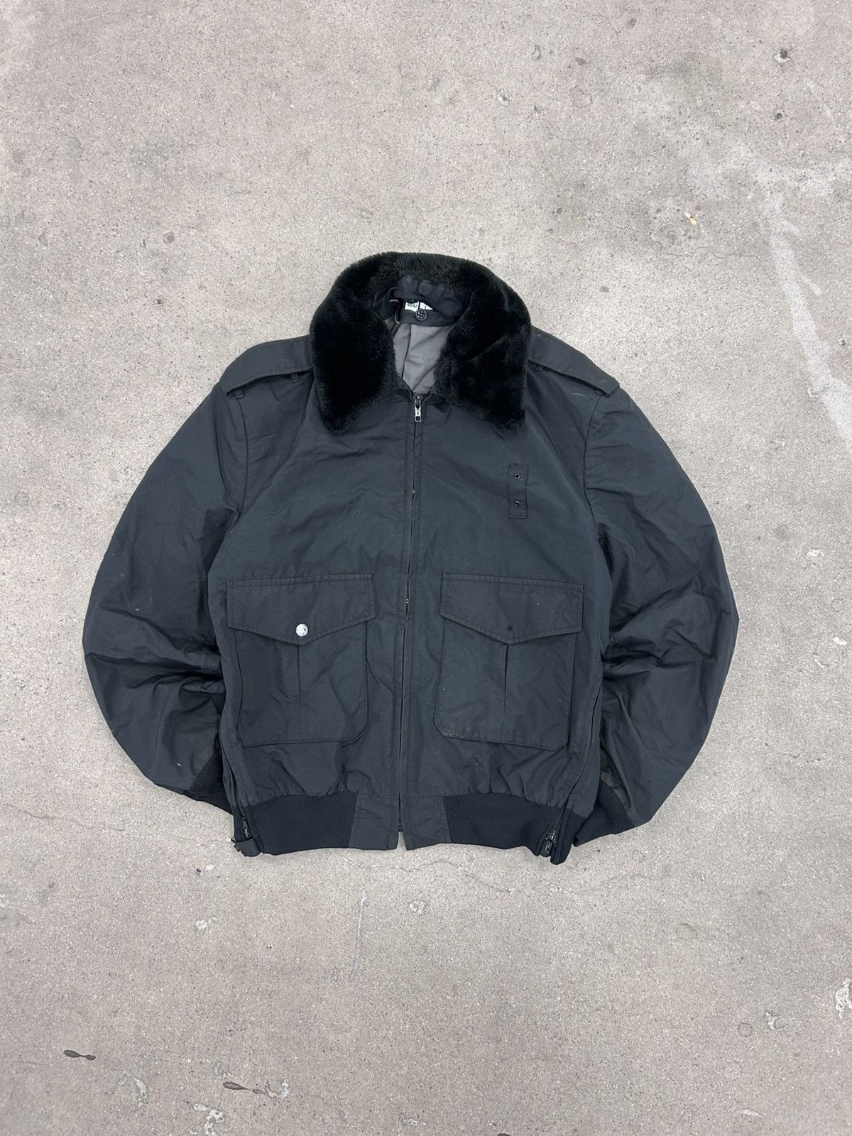 Vintage Vintage Spiewak Bomber Jacket MensFaux Fur Collar Size US M / EU 48-50 / 2 - 1 Thumbnail