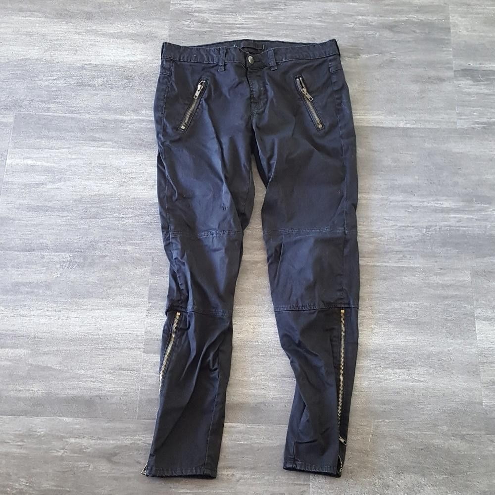 J Brand Black Biker Skinny J Pant Size 28" / US 6 / IT 42 - 1 Thumbnail