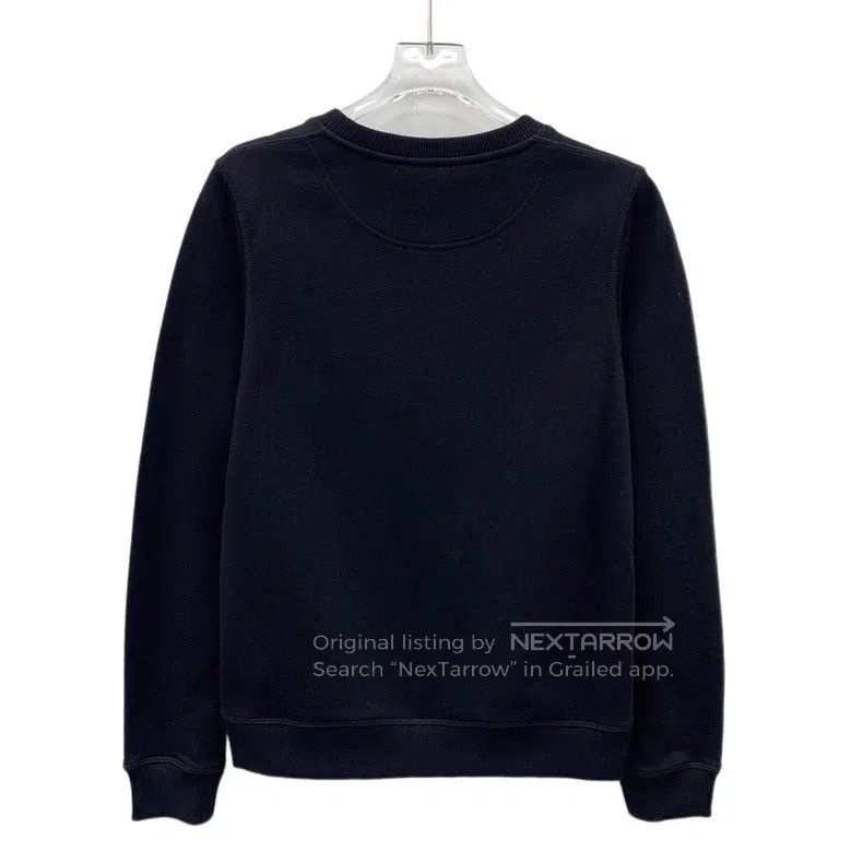 Kenzo Kenzo Black Logo Embroidered Round Neck Long Sleeve Sweate Size S / US 4 / IT 40 - 2 Thumbnail