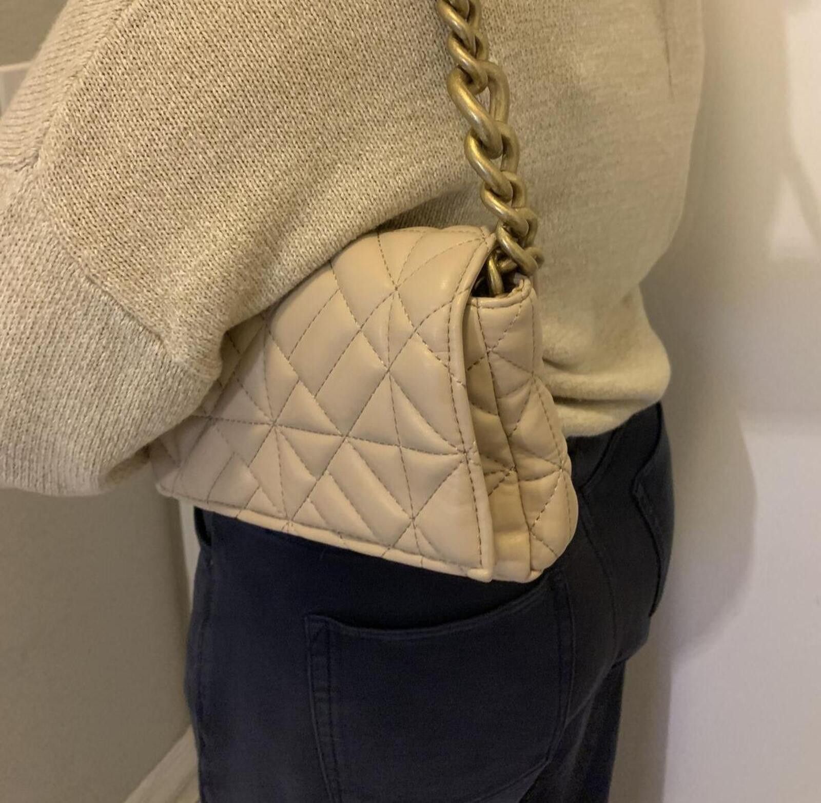 Zara Zara- Luxury Quilted Chunky Chain Shoulder Bag Size ONE SIZE - 6 Thumbnail