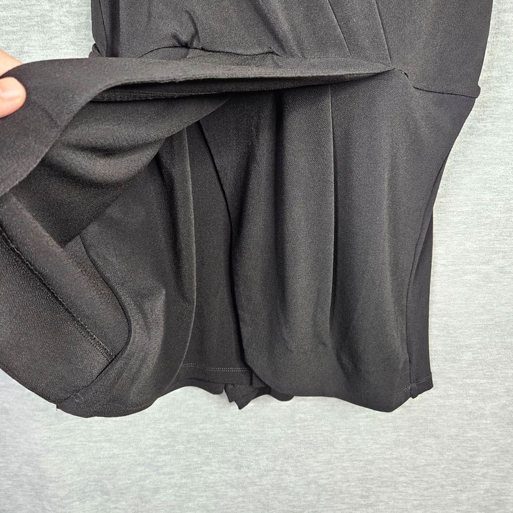BCBGeneration BCBGGeneration Jumpsuits Women Black Surplice V-neck L Sleeveless Knit Polyester Spandex Size 36" / US 14 / IT 50 - 7 Thumbnail