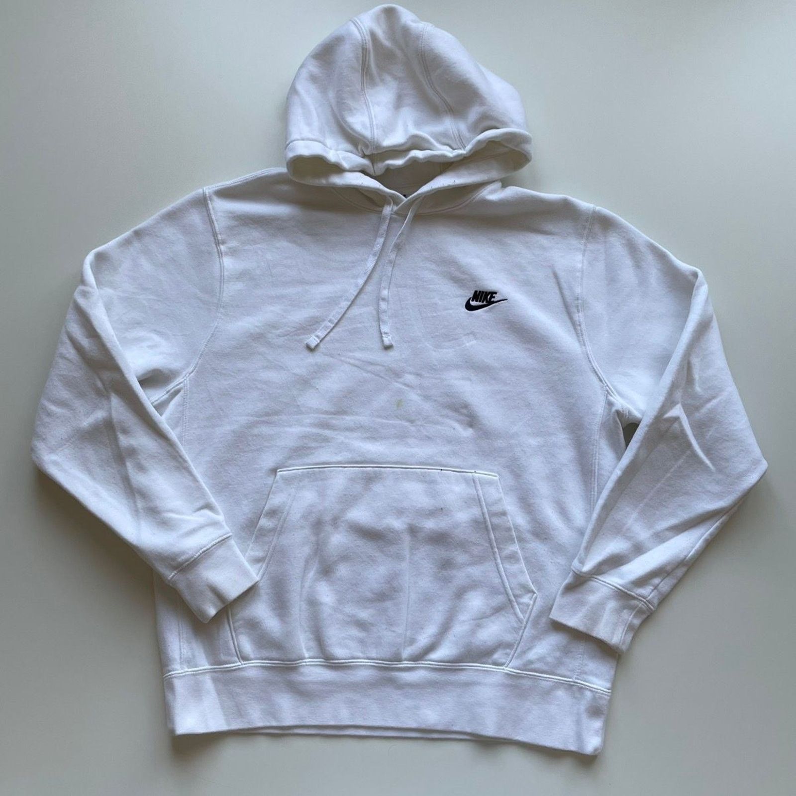 Nike Vintage Y2K Nike Sportswear Swoosh Hoodie Large White Rare Size US L / EU 52-54 / 3 - 1 Thumbnail