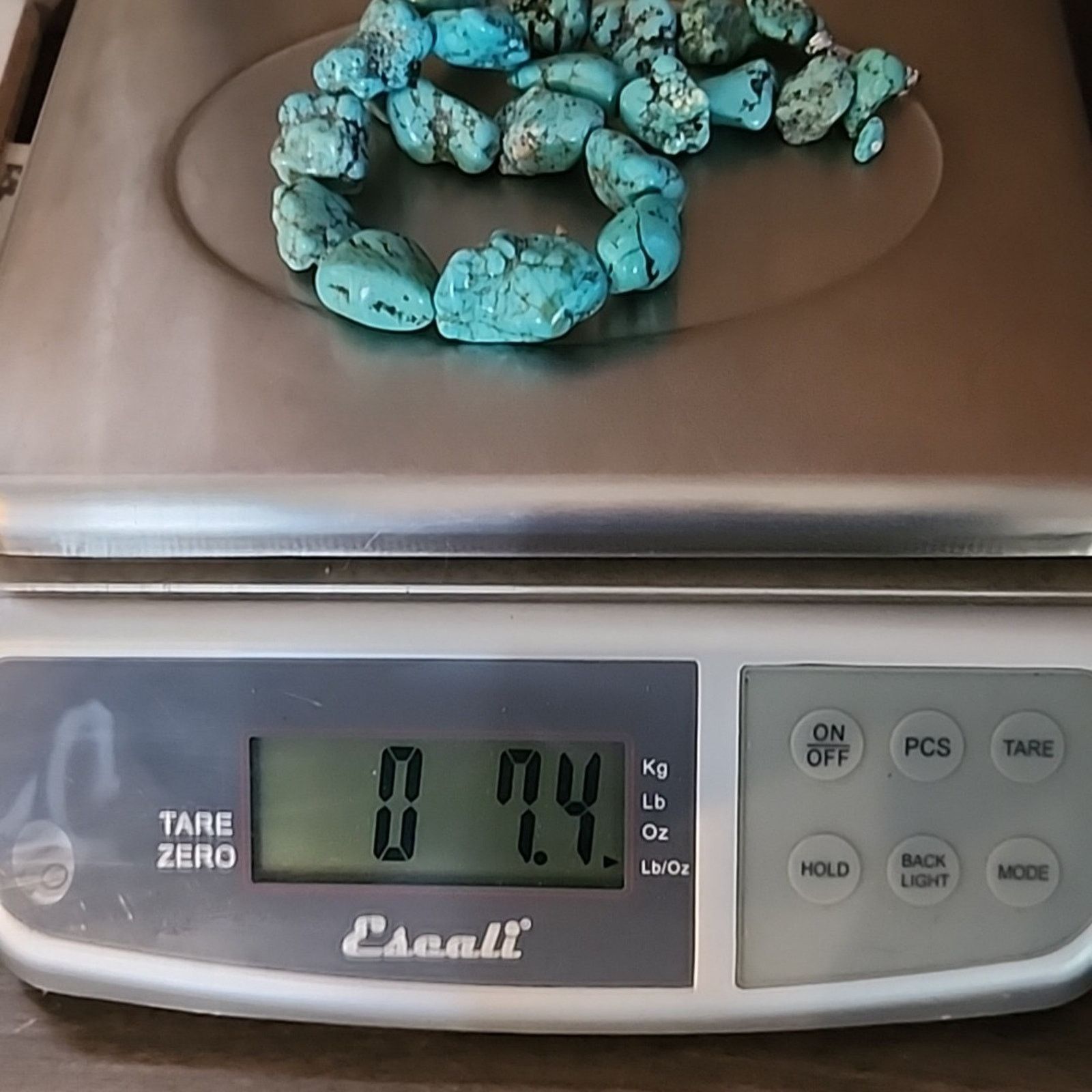 Other Vintage Large Chunky Rough Turquoise Necklace Size ONE SIZE - 7 Thumbnail