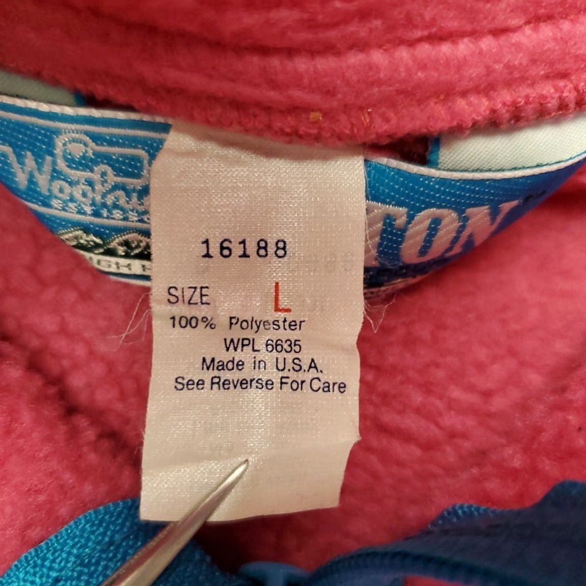 Vintage VTG Woolrich Teton Sweater Womens L Pink 1/2 Zip Pullover Fleece Woolrich USA Size L / US 10 / IT 46 - 6 Thumbnail