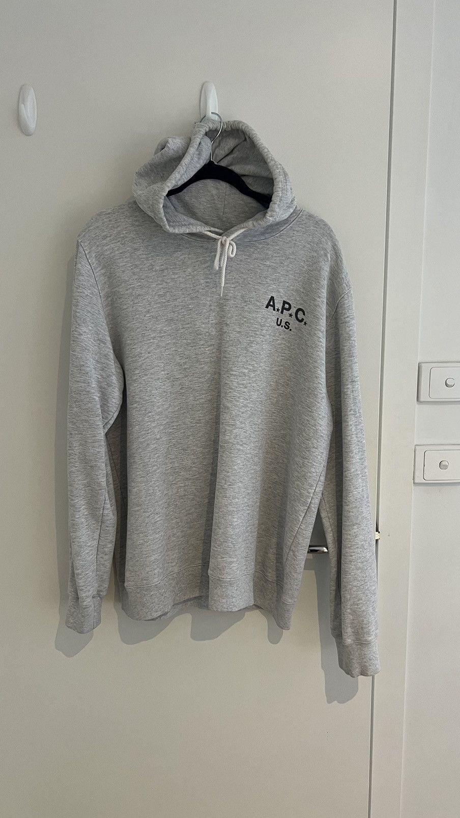 image of A P C Hoodie in Grey, Men's (Size XL)