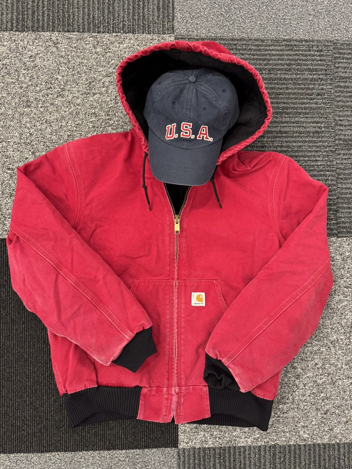Carhartt Carhartt Active Jacket J68 CRI crimson usa vintage og
