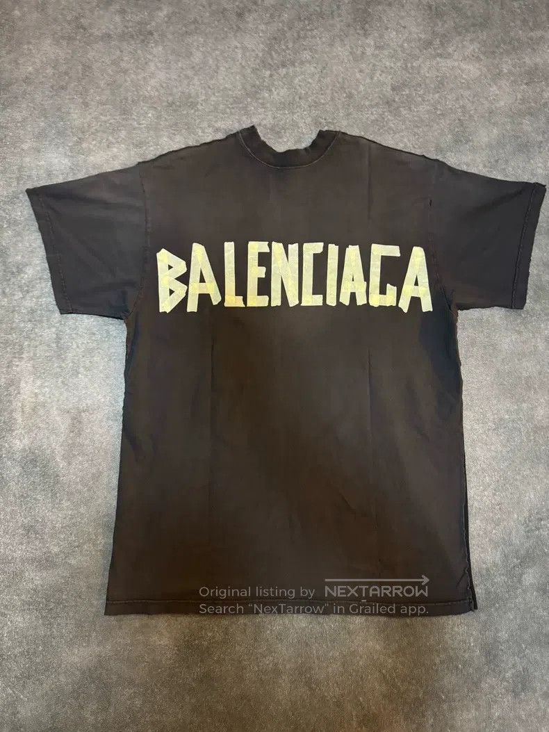 Balenciaga Balenciaga Tape 3B Two-In-One Spliced Washed Destroyed Sho Size US S / EU 44-46 / 1 - 1 Thumbnail
