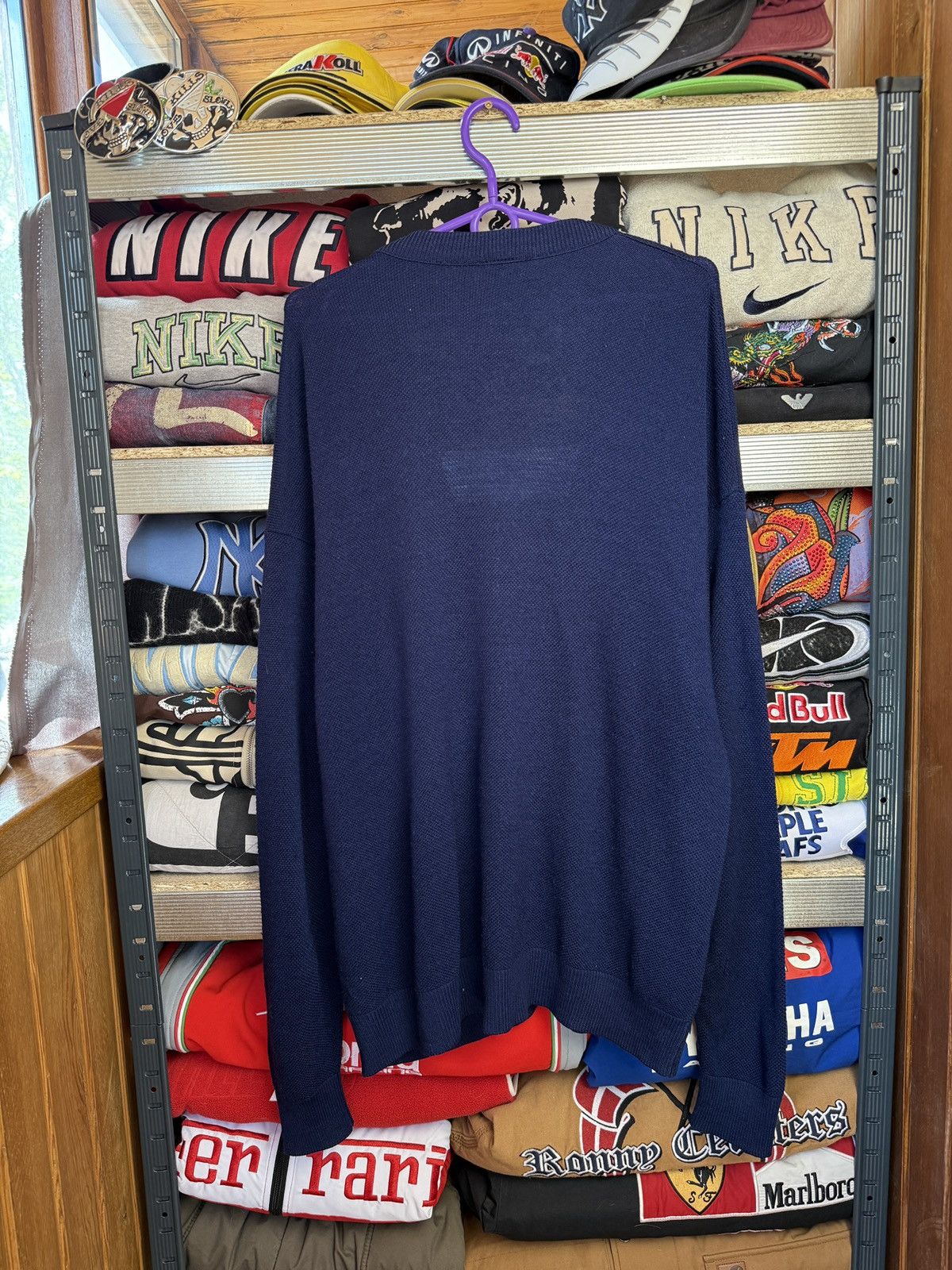 Lacoste Vintage Y2K Lacoste Cardigan Wool Sweater 90s Rare Size L/XL Size US XL / EU 56 / 4 - 4 Thumbnail