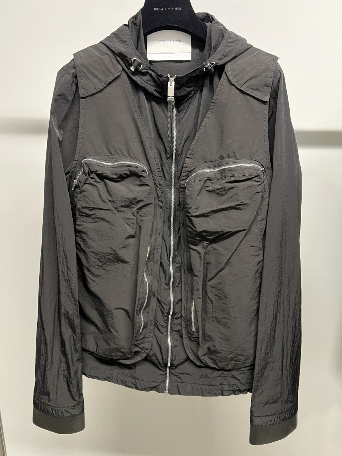 1017 ALYX 9SM × MMW Alyx Black Convertible Nylon Jacket Size US S / EU 44-46 / 1 - 1 Thumbnail