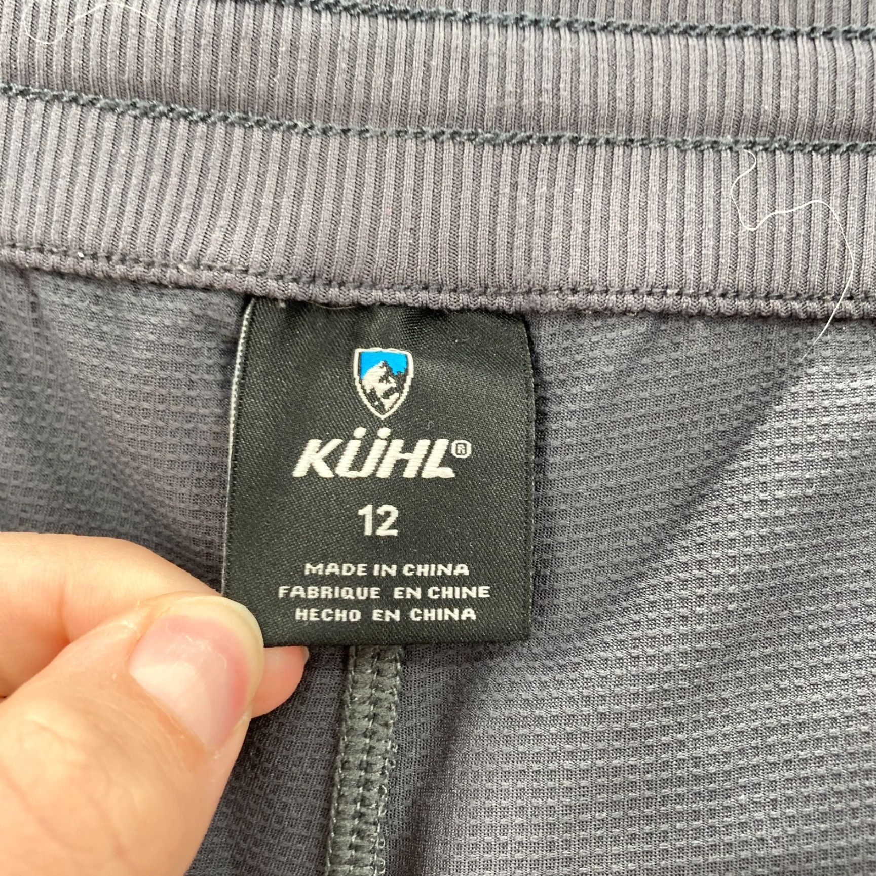 Vintage Kuhl Strattus Skort Women's 12 Dark Gray Stretch Ripstop Lined Hiking Travel Skort Size 34" / US 12 / IT 48 - 2 Thumbnail
