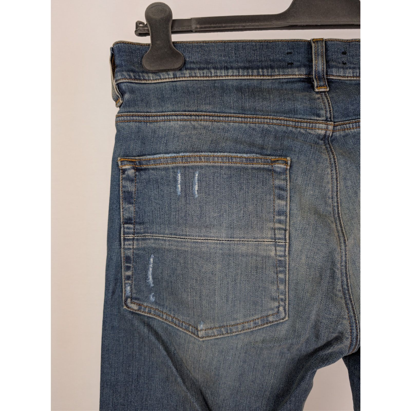 Amiri o1rshd1 MX1 Plaid Jean in Crafted Indigo Blue Size US 32 / EU 48 - 14 Thumbnail