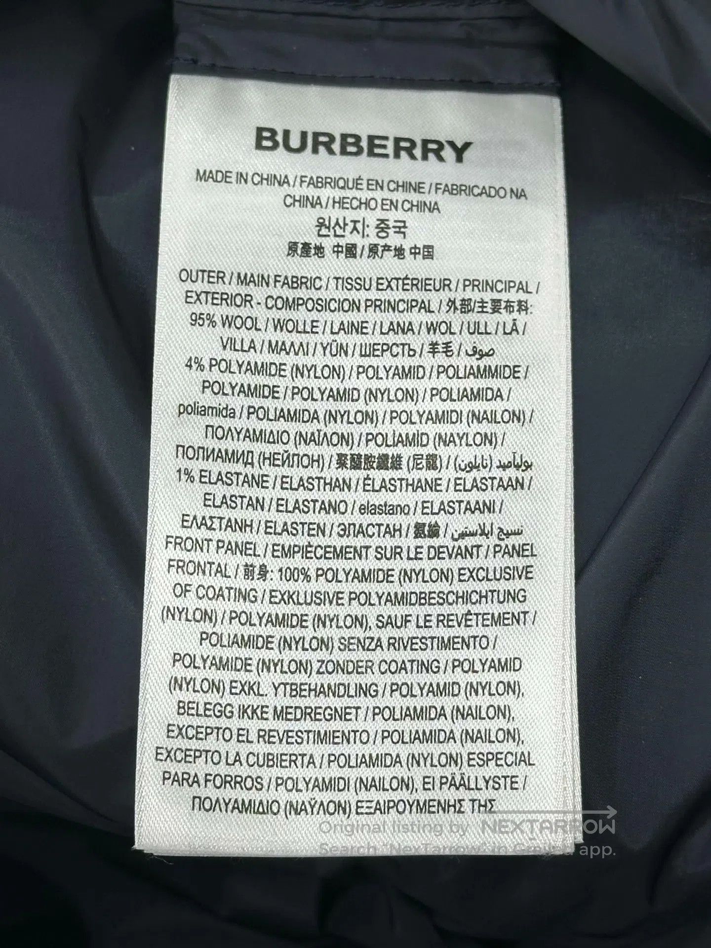 Burberry Burberry Navy Blue Knit Patchwork Zippered Down Hooded Jac Size M / US 6-8 / IT 42-44 - 4 Thumbnail