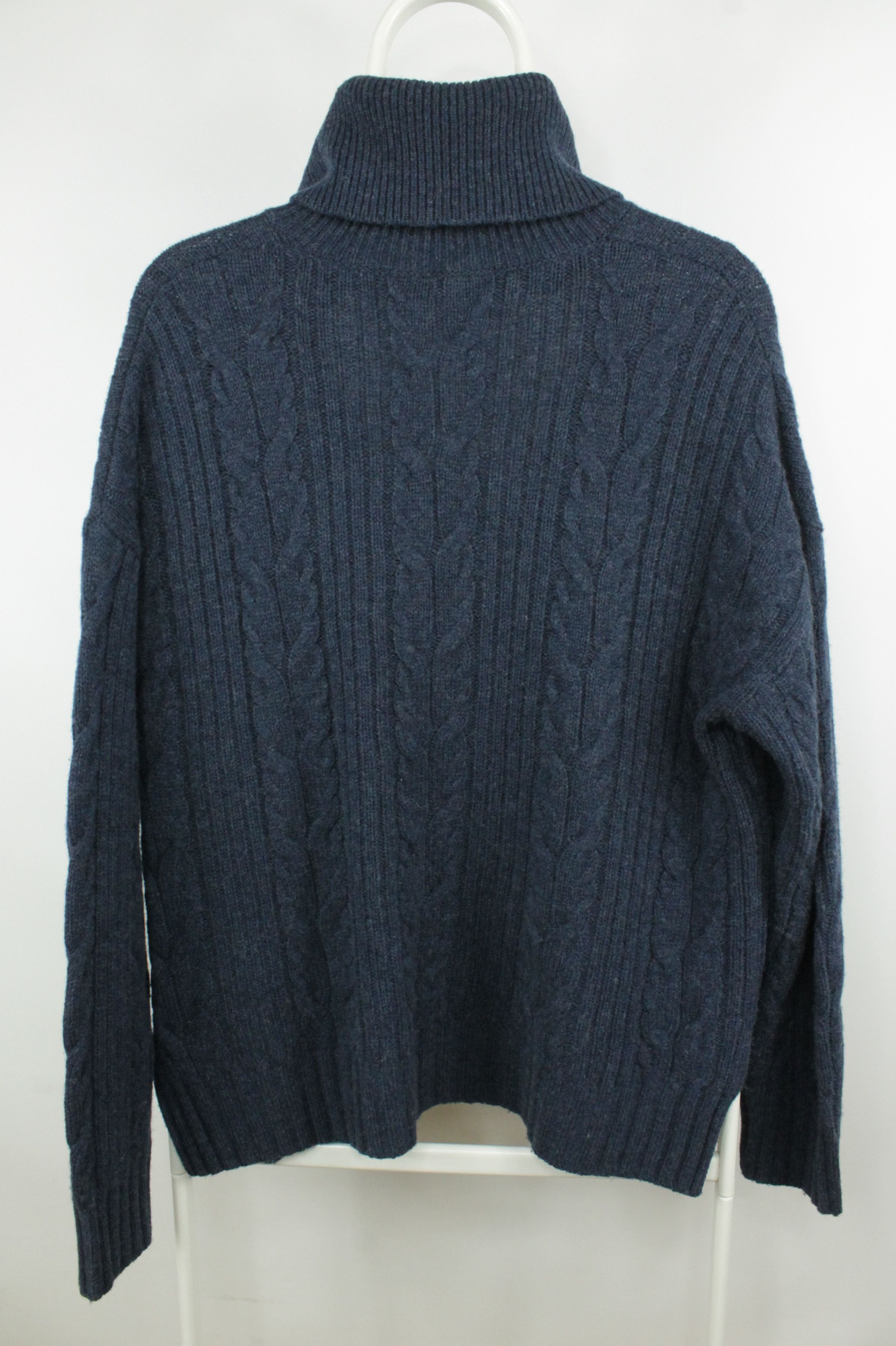 Ballantyne Ballantyne Cable Knit Navy Wool Sweater Women's Size M / US 6-8 / IT 42-44 - 13 Thumbnail