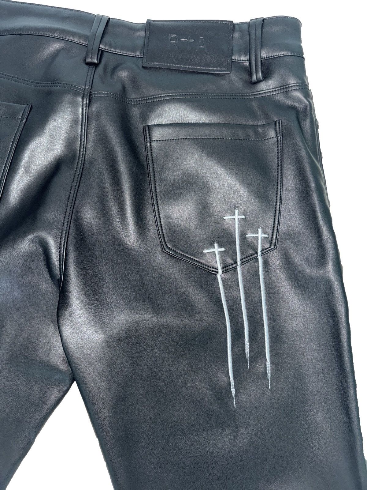 Rta RTA Bryant Faux Leather Pants Size US 29 - 2 Thumbnail