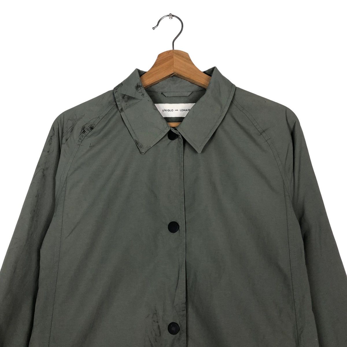 Japanese Brand 🔥Green Military Long Fly Coats Jacket Lemaire Uniqlo Japan Size US M / EU 48-50 / 2 - 3 Thumbnail